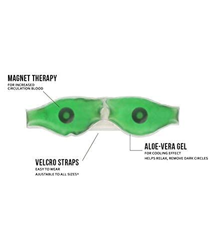 MAPPERZ Aloe Vera Cooling Gel Eye Mask - Soothing & Hydrating Under Eye Patches for Dark Circles, Puffiness & Wrinkles (Pack of 2) | Perfect for Summer, Travel & Overnight Skincare Routine