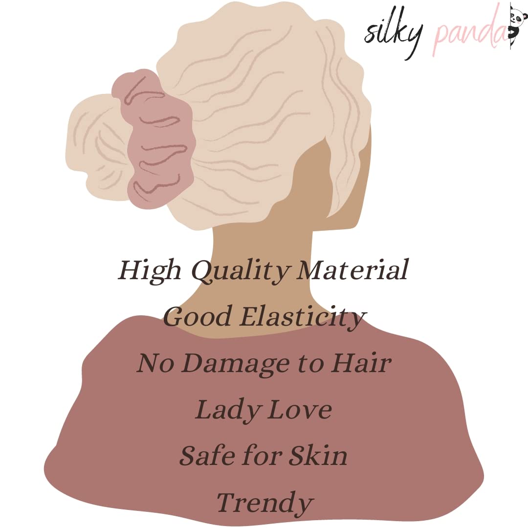 Luxury Velvet Printed Scrunchies for Women & Girls - Soft Hair Ties, Ponytail Holders & Hair Bands Set of 3 - Perfect for Work, Gym, Party & Everyday Use