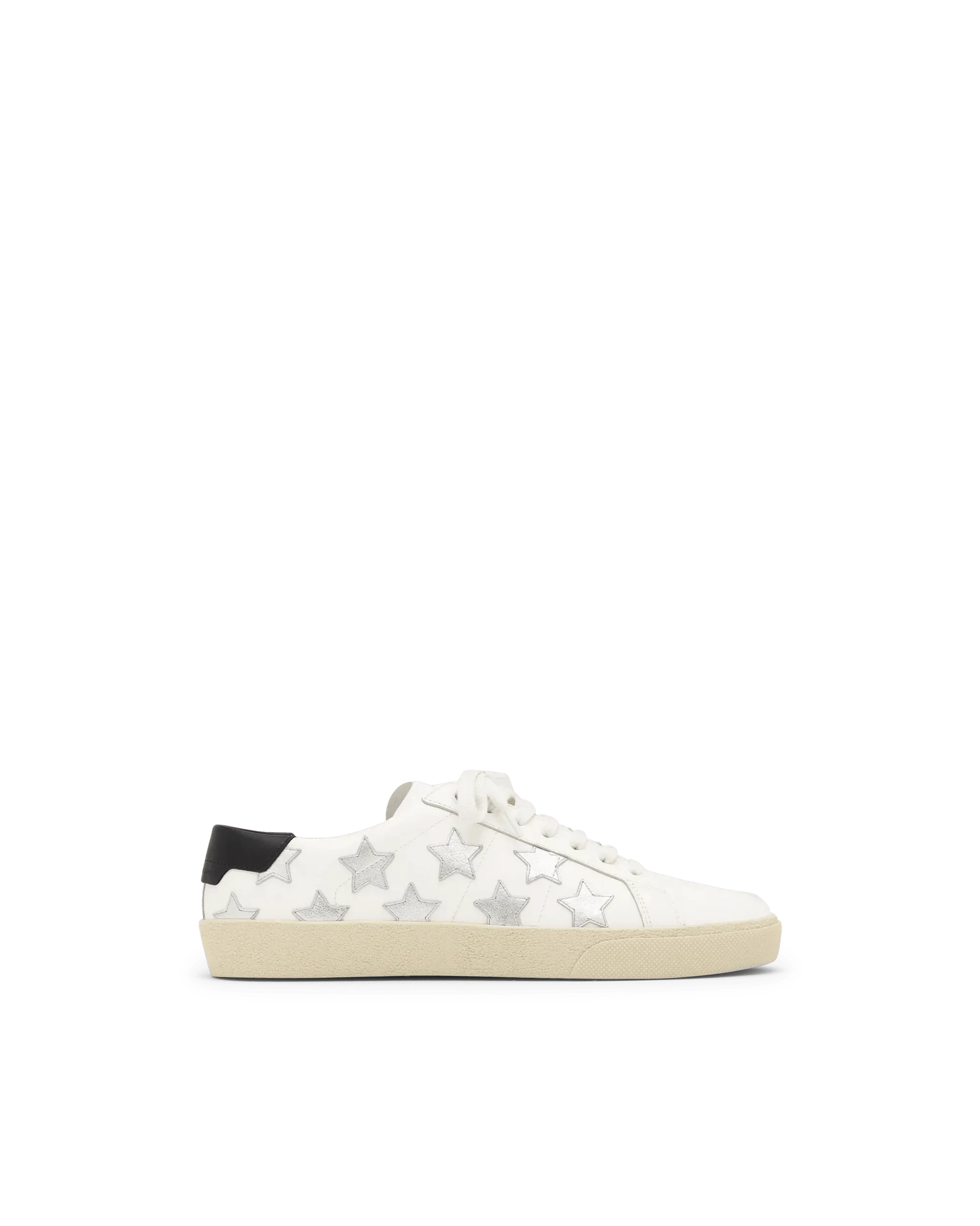 Metallic Stars Court Sneakers for Women - Fashionable Retro Tennis Shoes with Comfortable Cushioning - Perfect for Casual Wear, Gym, and Street Style