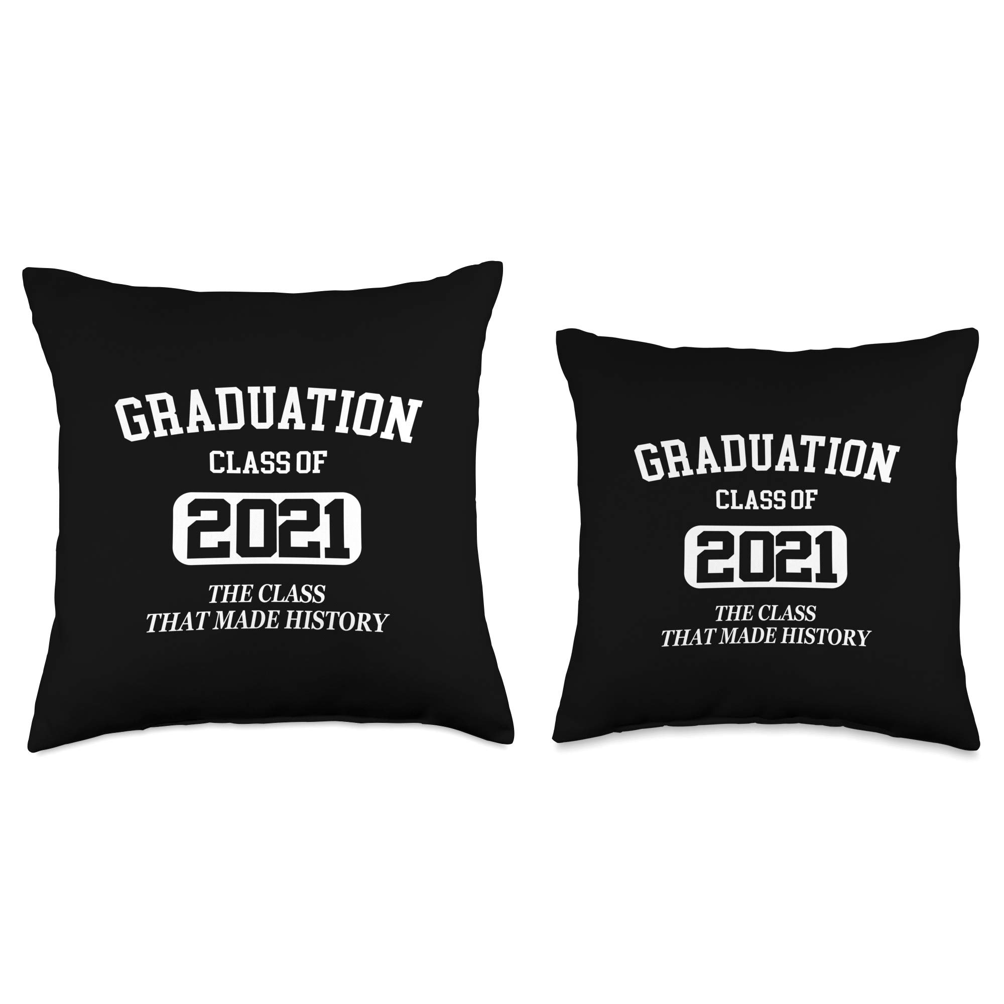2021 Graduation Gifts for Him & Her - Personalized Senior Class Throw Pillow | Unique Graduation Present for College, High School Grads | Perfect Dorm Decor & Gift for Graduation Party