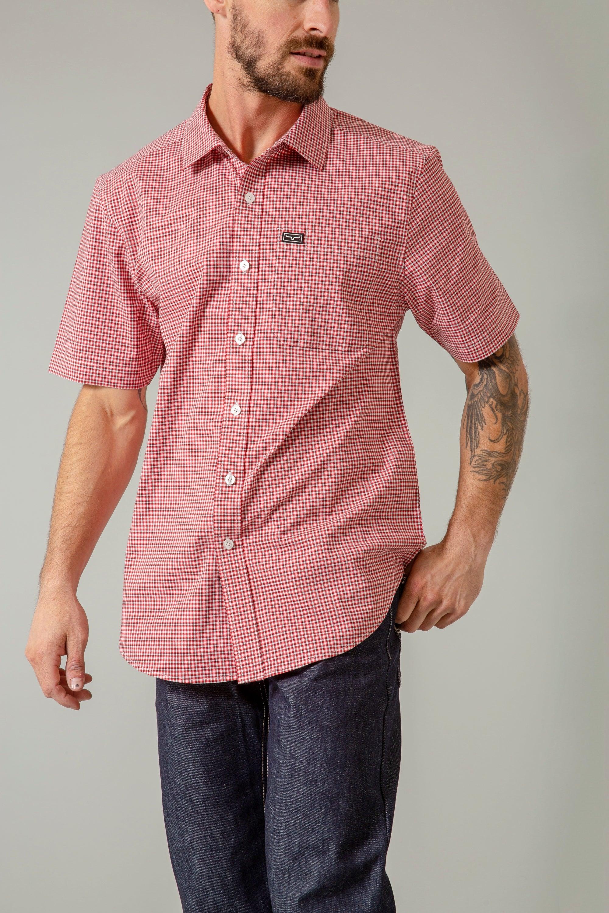Chute Mini Check Dress Shirt for Men - Stylish Casual & Formal Button Down Shirt - Perfect for Office, Business Meetings & Special Occasions