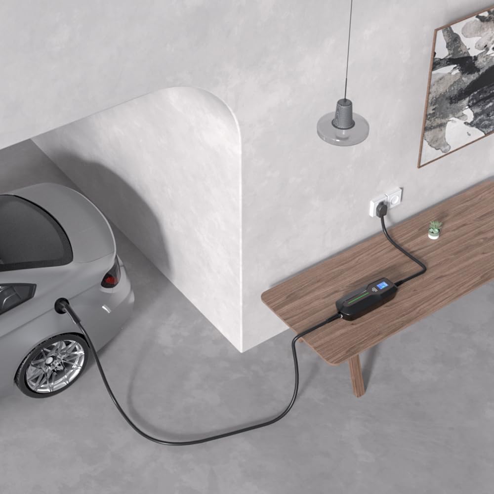 BESENERGY 40A Level 2 EV Charger - NEMA 14-50 240V J1772 Cable (20ft) for Home & Travel Charging