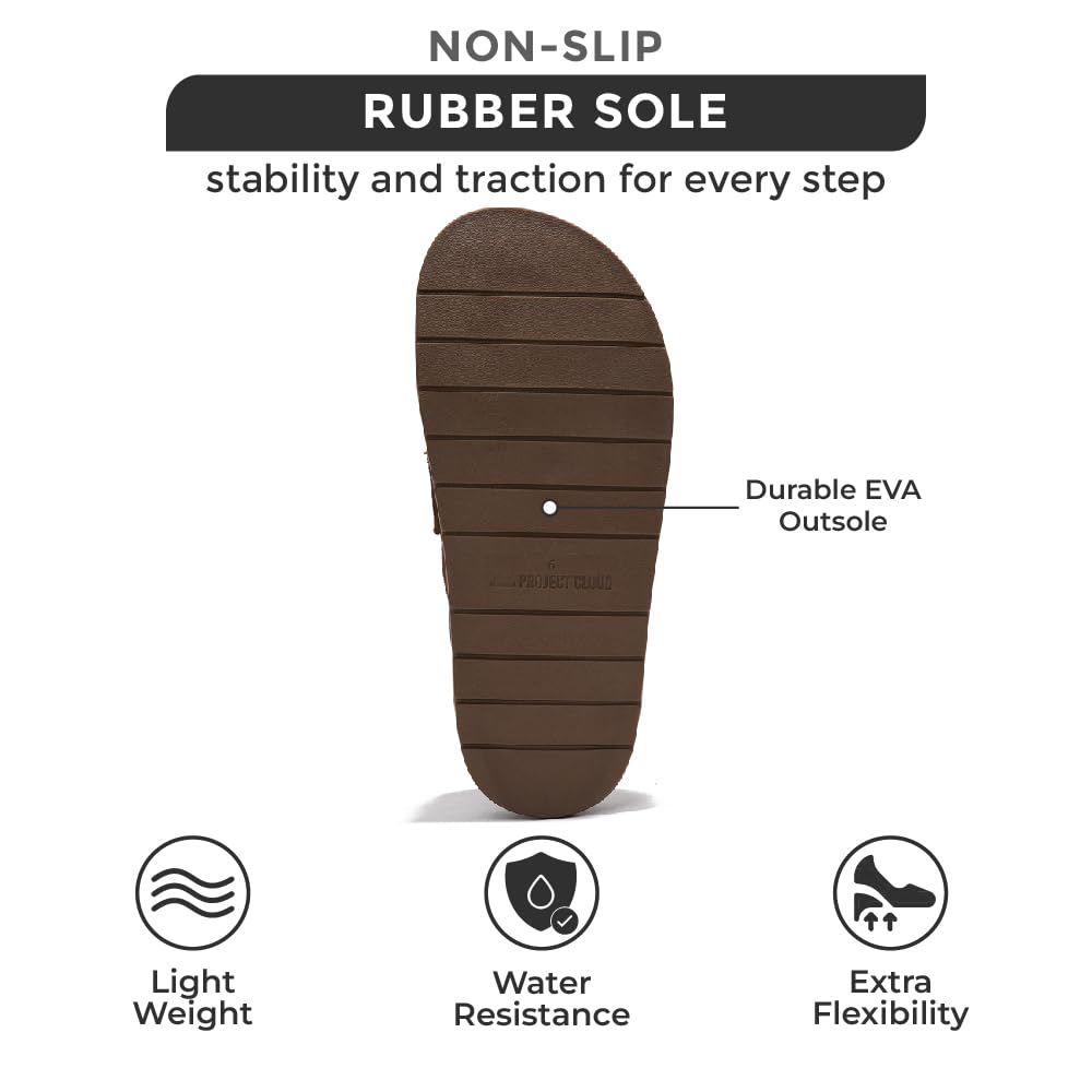 **Genuine Suede Women's Clogs with Memory Foam Arch Support - Non-Slip Sole Platform Shoes for Women - Comfortable Winter Footwear for Casual Wear, Work & Home Use**
