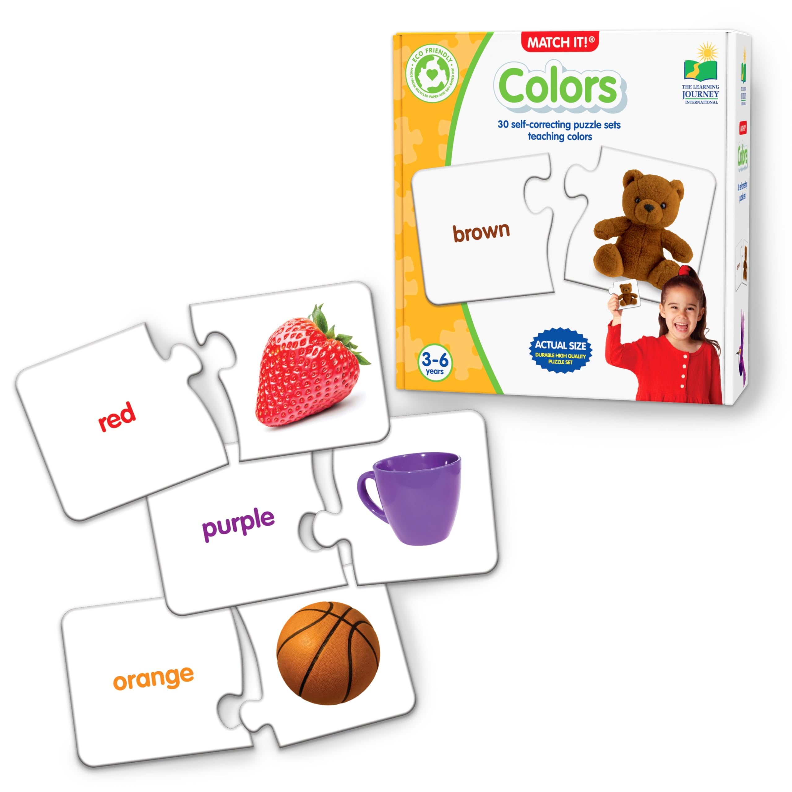 Match It! Colors Puzzle for Toddlers 3+ - Award-Winning Learning Toy for Color Recognition