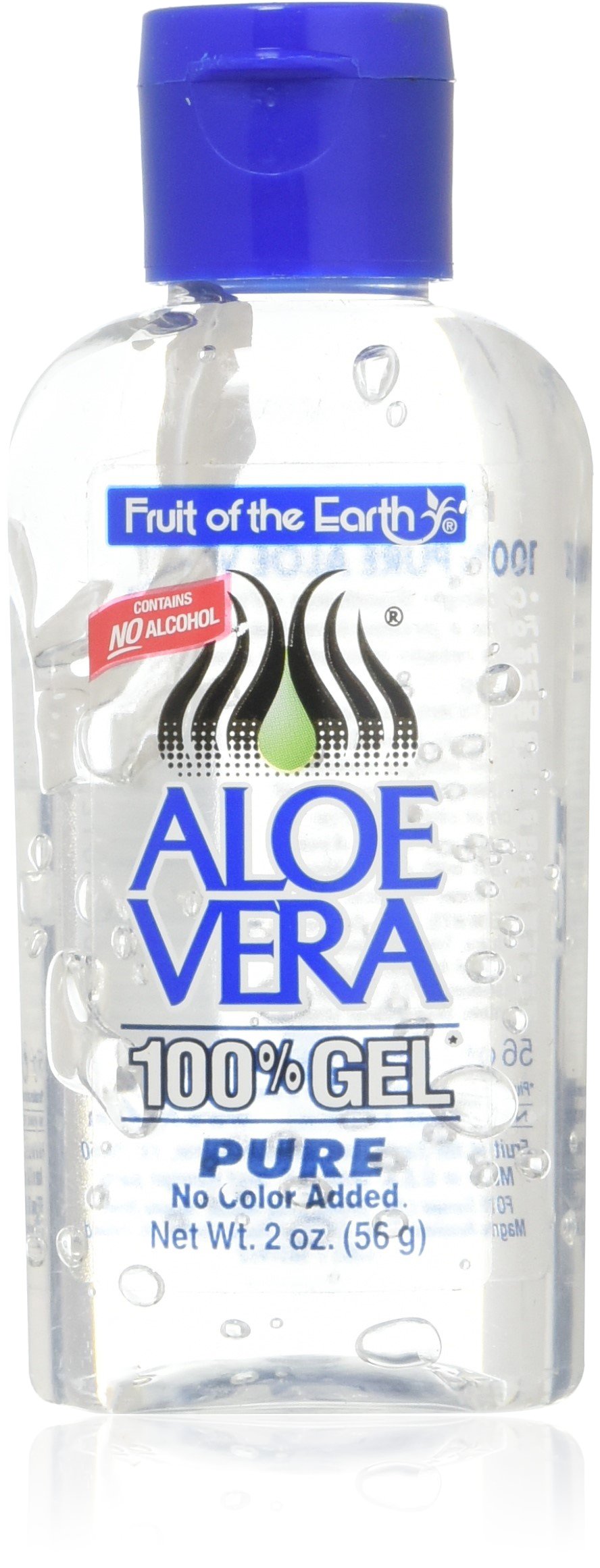 Fruit of the Earth Aloe Vera Gel - 12 Pack (2 Oz Each) | 100% Pure Soothing Gel for Sunburn Relief, Skin Hydration & After Sun Care | Perfect for Face, Body & Hair Moisturizing