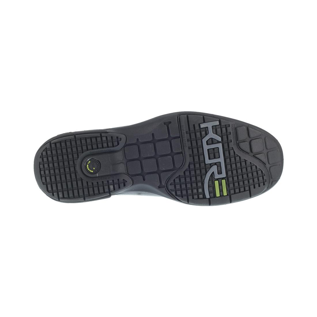 Loedin Steel Toe Slip On Work Shoes for Men - Black Safety Shoes for Construction, Warehouse & Industrial Work - Comfortable Non-Slip Work Boots