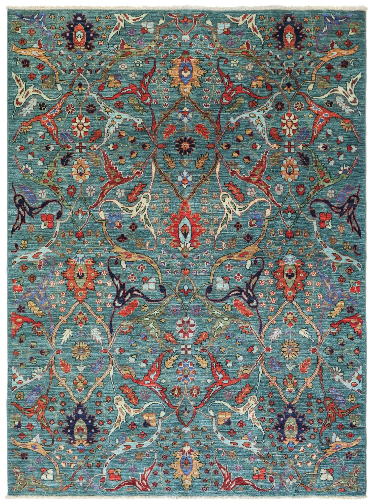 Handwoven Arabesque Tabriz Tribal Rug - Traditional Persian Design, J75440 - Perfect for Living Room, Bedroom, or Home Decor
