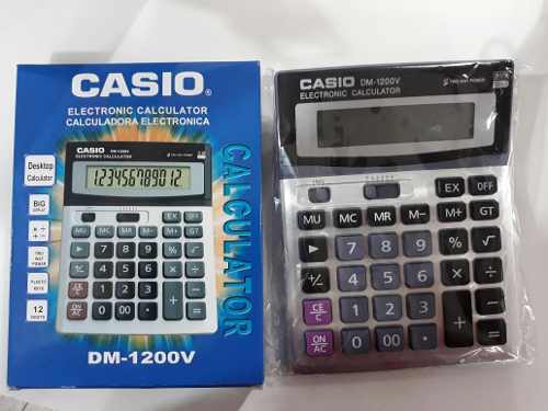 CASIO DM 1200V 12-Digit Financial Calculator with Solar Battery & Dual Power - Perfect for Office, Accounting, and Business Finance Calculations