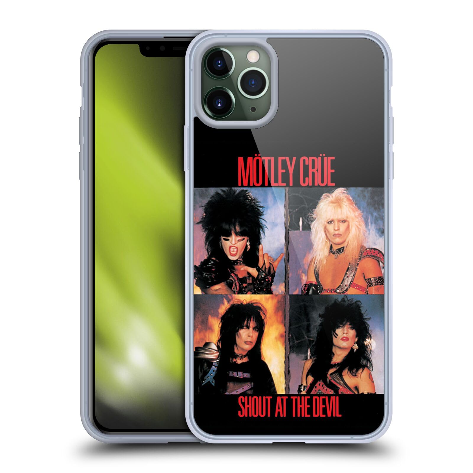 Officially Licensed Motley Crue Shout at The Devil Album Soft Gel Case for Apple iPhone 11 Pro Max - Rock Music Fan Accessory, Protective Phone Cover for Concerts & Daily Use