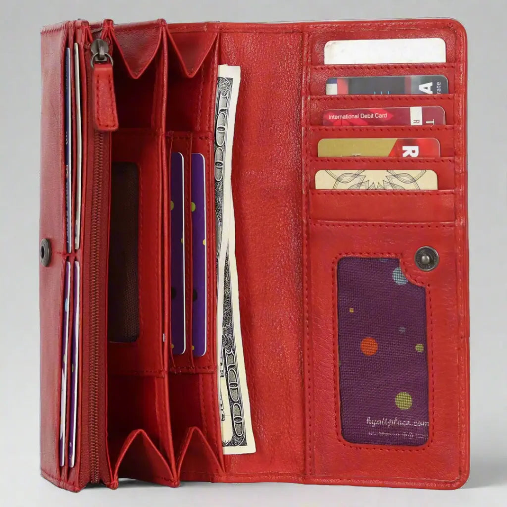 MET Women's Wallet - Slim RFID Blocking Leather Wallet with Multiple Card Slots - Perfect for Everyday Use, Travel & Gift Giving