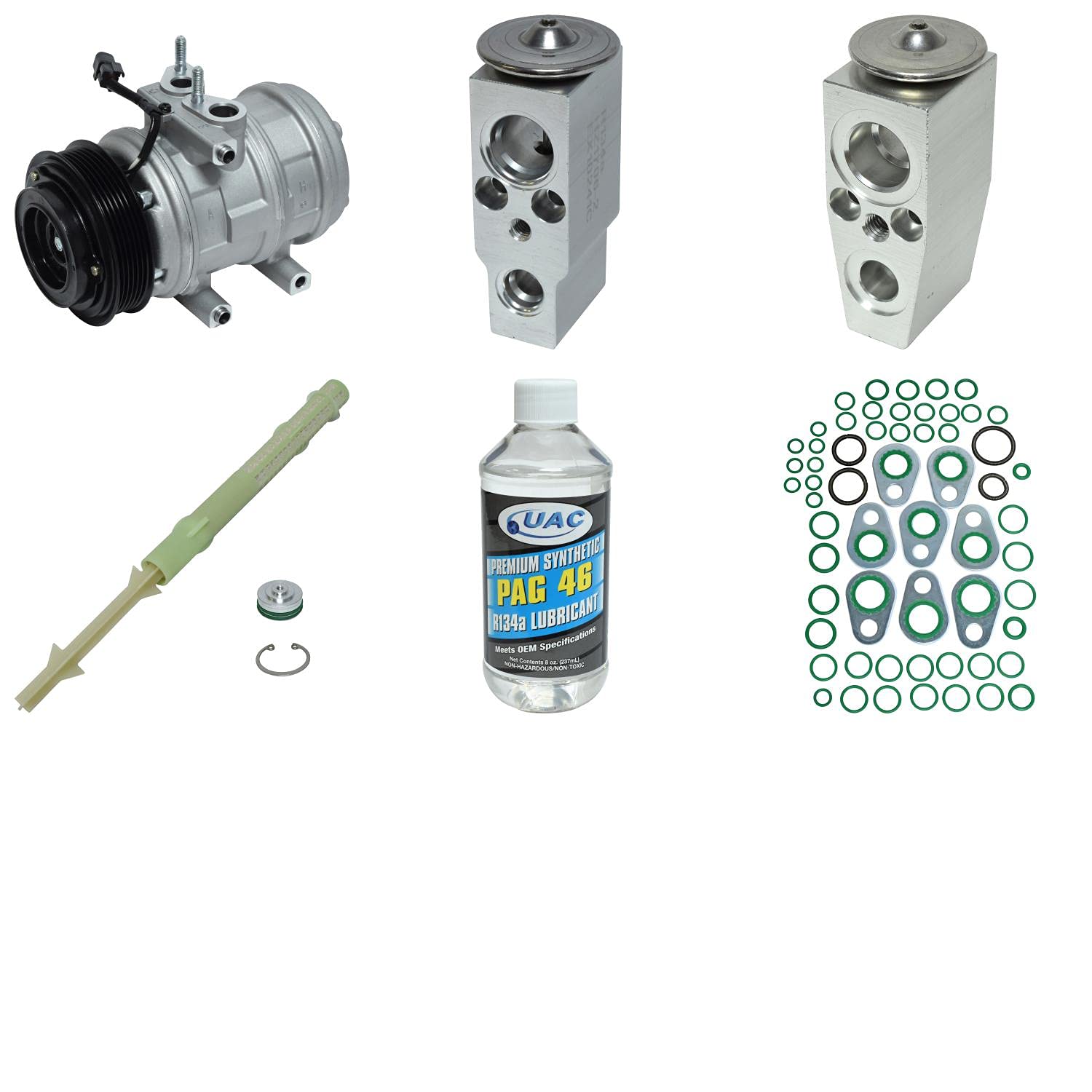 HVAC A/C Compressor Replacement Kit for Car & Truck - High Performance Auto AC Compressor Kit with Clutch & O-Rings - Perfect for AC System Repair & Maintenance