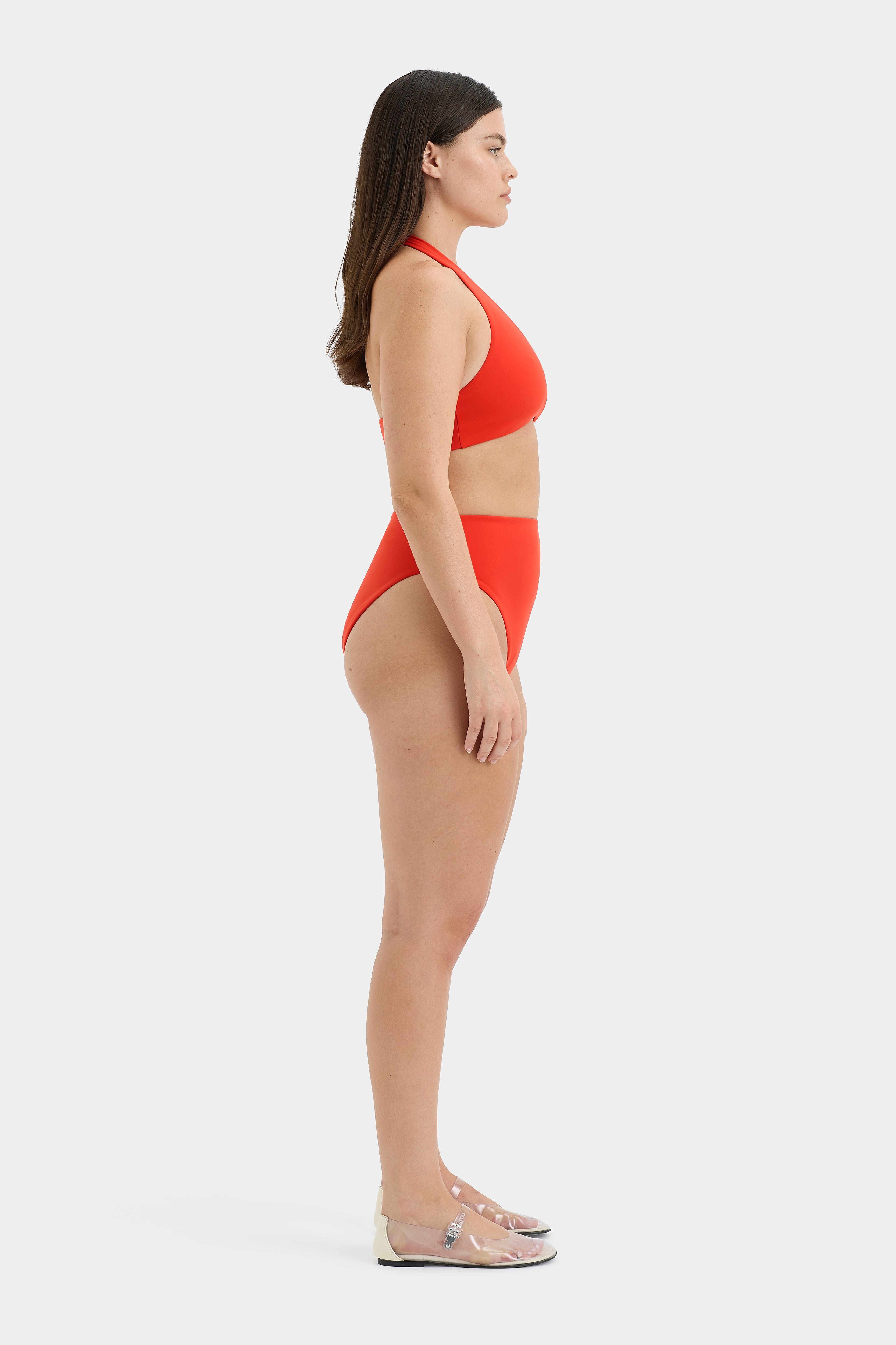Clarita High Cut Brief - Comfortable Cotton Underwear for Women, Seamless Panties with Lace Trim - Perfect for Everyday Wear, Yoga & Lounge