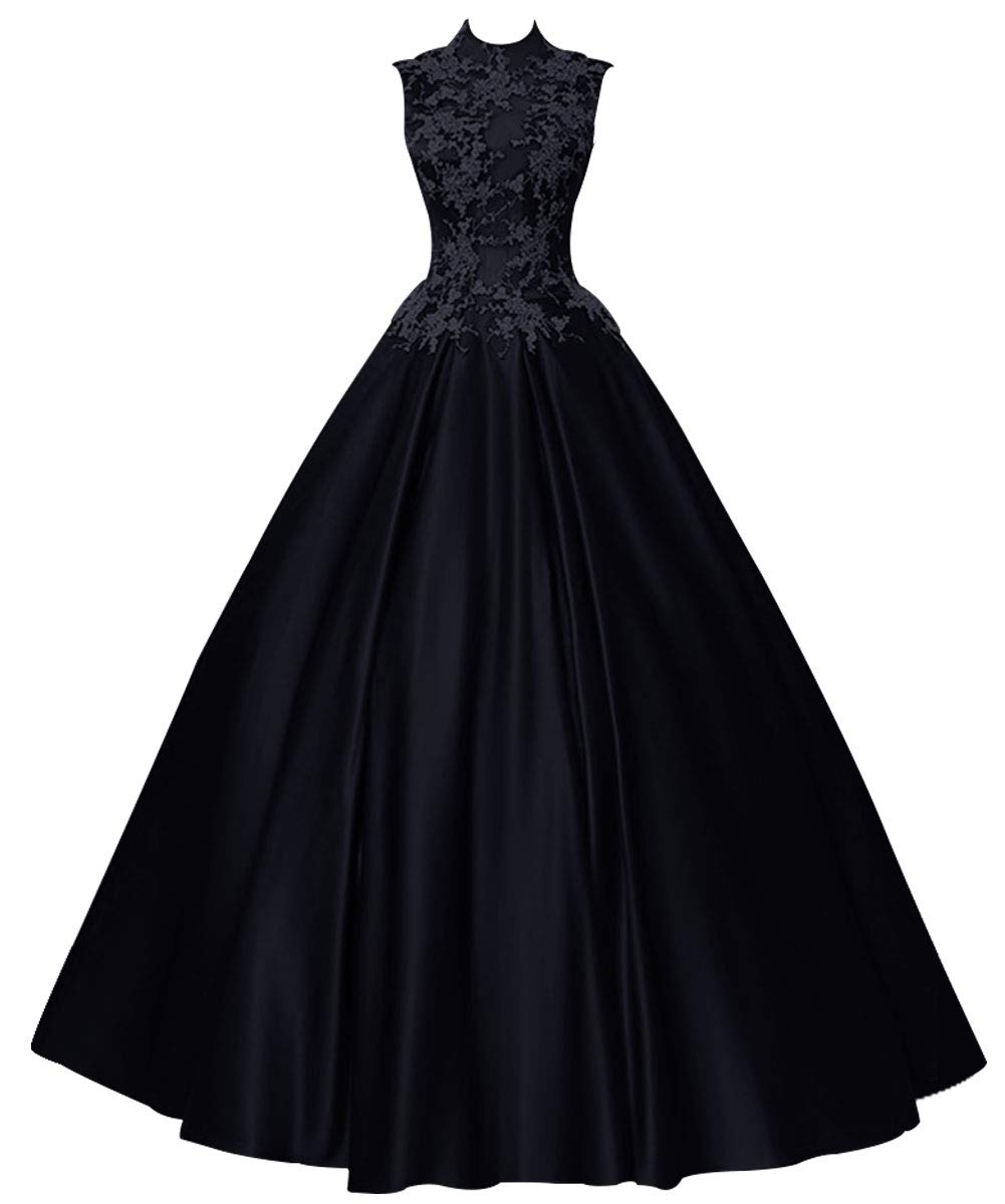 Elegant Long Prom Dress for Quinceañera - Princess Evening Gown with Halter Neckline & Sleeveless Satin Design | Perfect for Homecoming, Formal Dances & Special Occasions