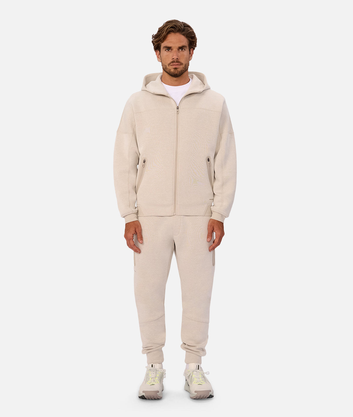 The Washington Zip Thru Hoodie - Stone Heather Color | Cozy & Stylish Pullover for Men & Women | Perfect for Outdoor Activities, Casual Wear & Layering