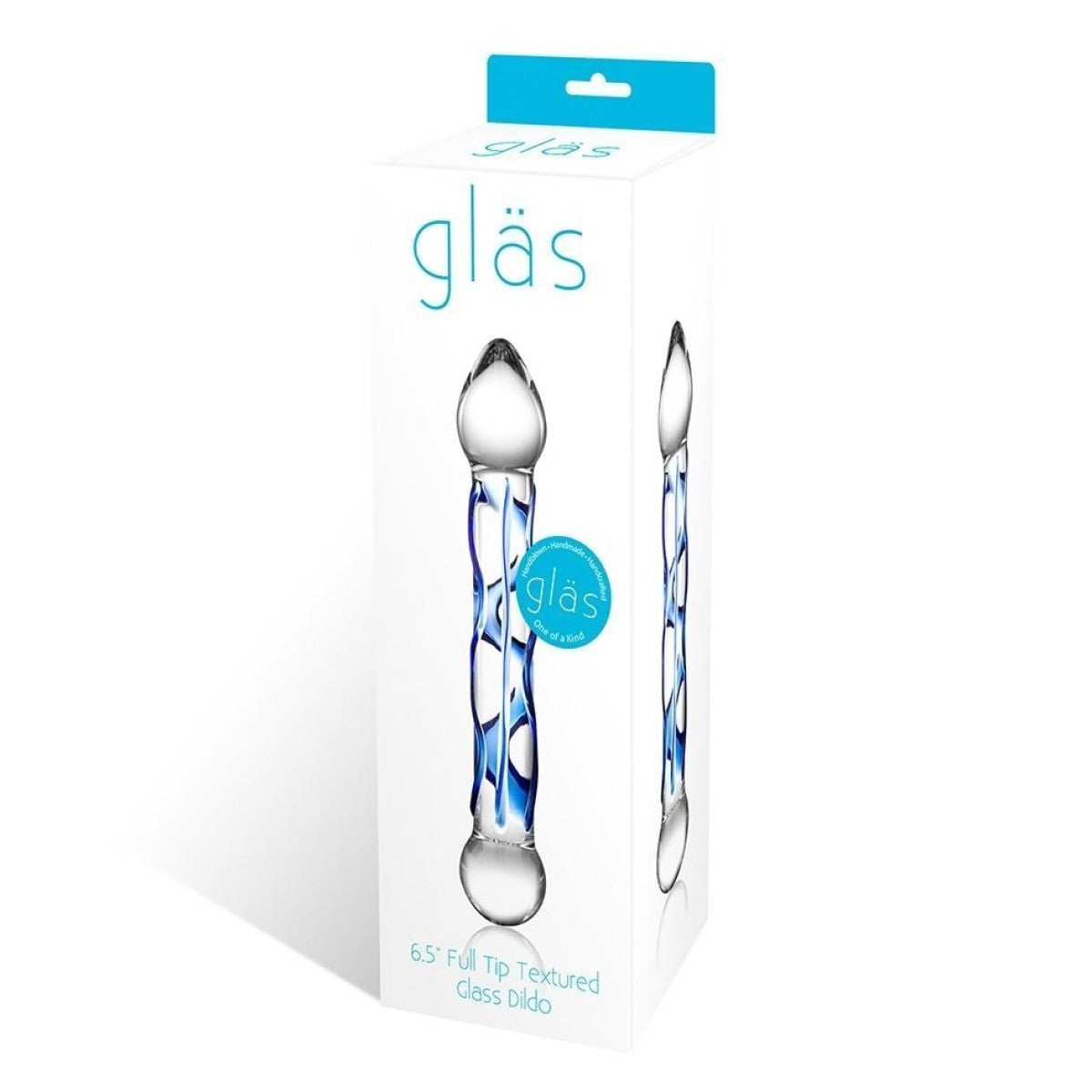 Premium 6.5 Inch Full Tip Textured Glass Dildo - Smooth & Stimulating Adult Toy for Solo Play, Couples & Sensual Exploration