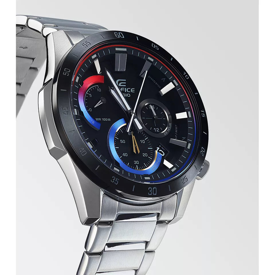 Casio EFR573HG Men's Stainless Steel Watch - Water Resistant, Chronograph, Date Display - Perfect for Business, Casual & Outdoor Activities