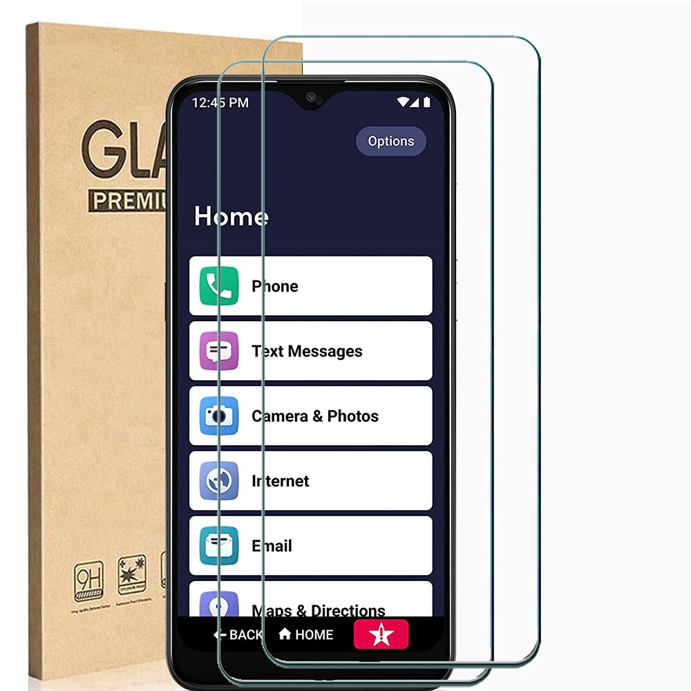 [2 Pack] 9H Hardness Tempered Glass Screen Protector for Jitterbug Smart 3 - Anti-Scratch, Bubble-Free, HD Clear Protection - Perfect for Seniors & Easy Touchscreen Use (6.22 Inch)