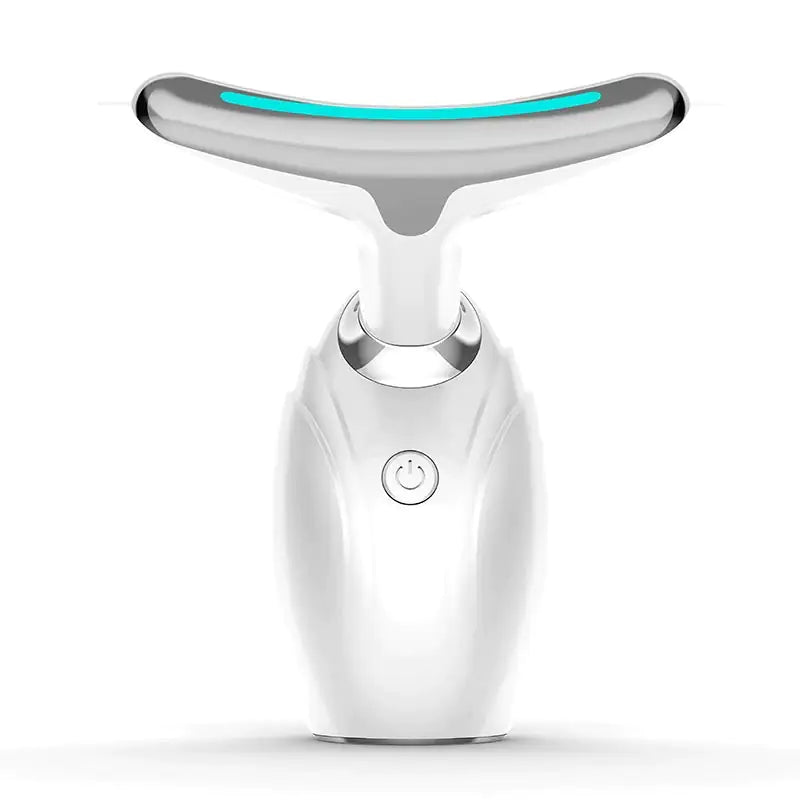 Anti-Aging LED Light Therapy Device for Face & Neck - Red & Blue Light Skin Rejuvenation Treatment for Wrinkles, Acne & Collagen Boost - At-Home Spa & Skincare Routine