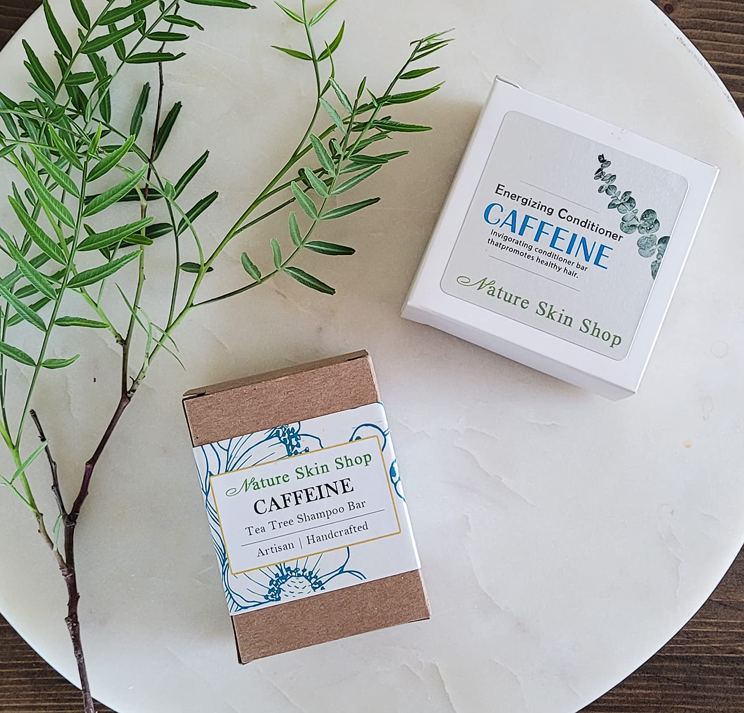 Organic Caffeine & Tea Tree Shampoo Bar for Hair Growth - Natural Hair Loss Treatment for Men & Women - Perfect for Thinning Hair, Scalp Stimulation & Daily Hair Care Routine