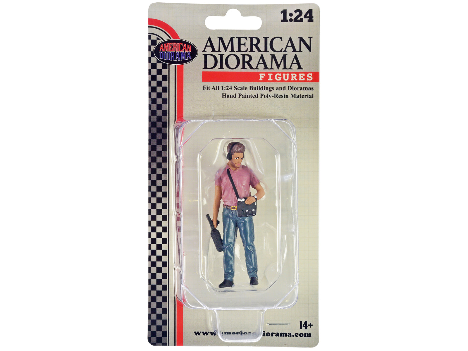 American Diorama 1/24 Scale On Air Figure 4 - Realistic Model Car Accessory for Diorama, Display & Collectors - Perfect for Model Train Scenes & Automotive Displays