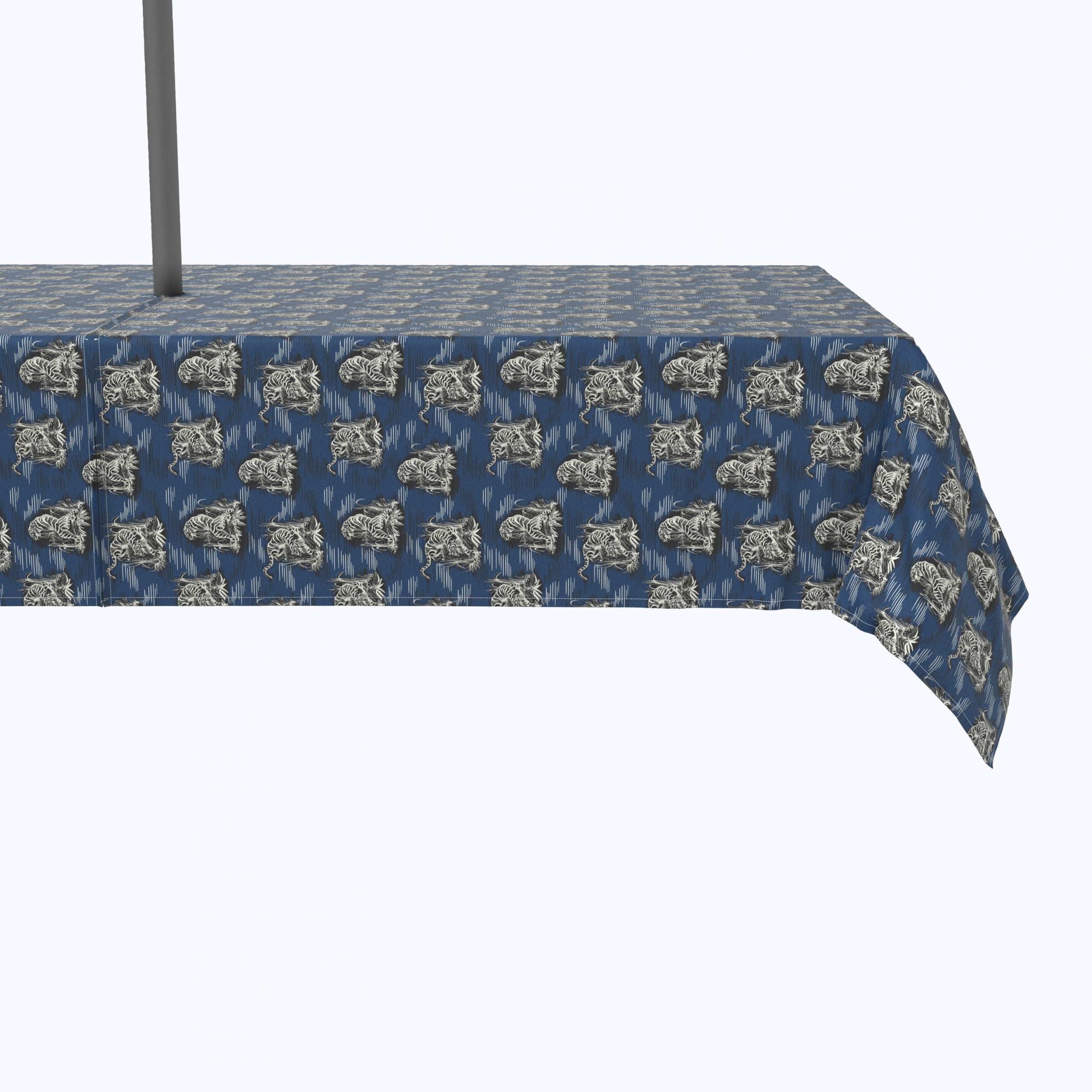 Chinoiserie Tiger Print Outdoor Rectangular Throw Pillow Covers - Perfect for Patio, Garden, and Porch Decor