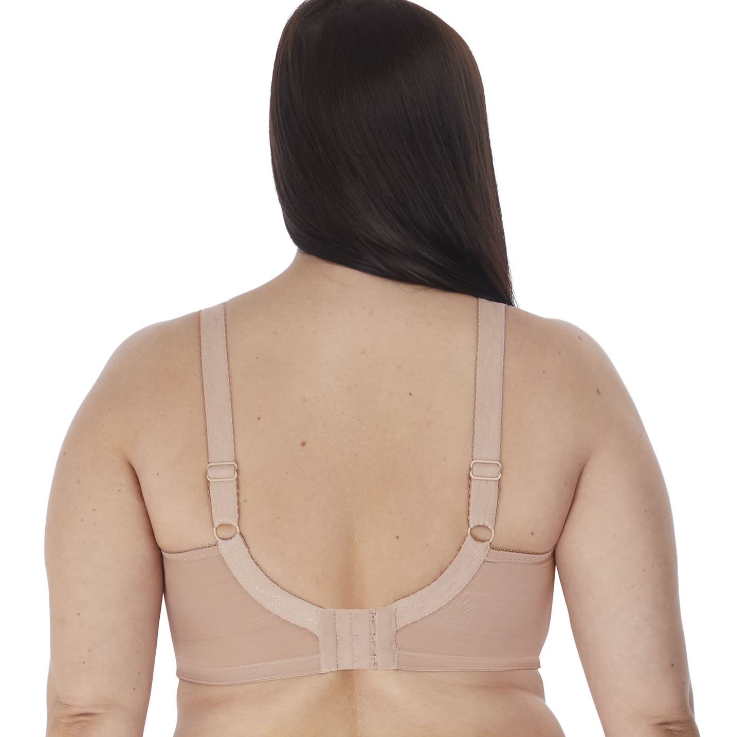 Elomi Women's Charley Bandless T-Shirt Bra - Floral Lace Full Coverage Bra with Breathable Spacer Fabric & Diamond Mesh Details | DD+ Cup Sizes | Perfect for Everyday Wear & Special Occasions