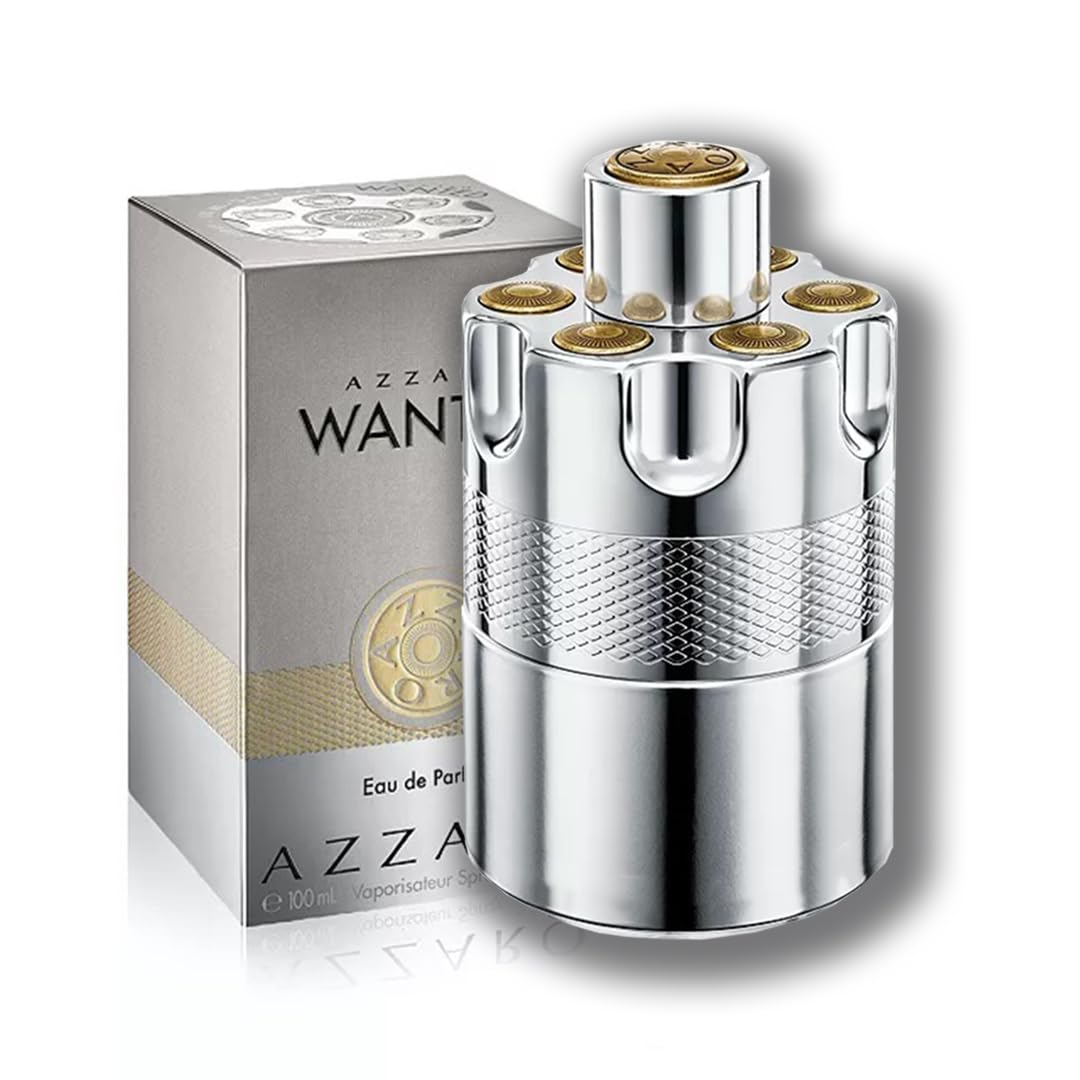 Azarro Wanted Cologne for Men - Eau De Parfum Spray 3.3 oz | Long-Lasting Fragrance for Date Night, Office & Special Occasions