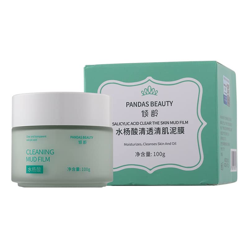 Salicylic Acid Clay Mask 100g - Deep Cleansing, Blackhead & Acne Treatment, Oil Control & Pore Minimizing Facial Mask for Clear Skin | Perfect for Oily & Acne-Prone Skin Care Routine