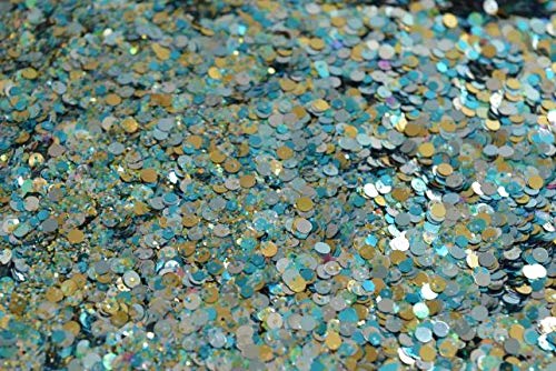Hongbe Nautical Chunky Body Glitter 10g - Sparkling Cosmetic Glitter for Face, Body, Hair & Nails - Perfect for Festivals, Parties, Raves & Halloween Makeup