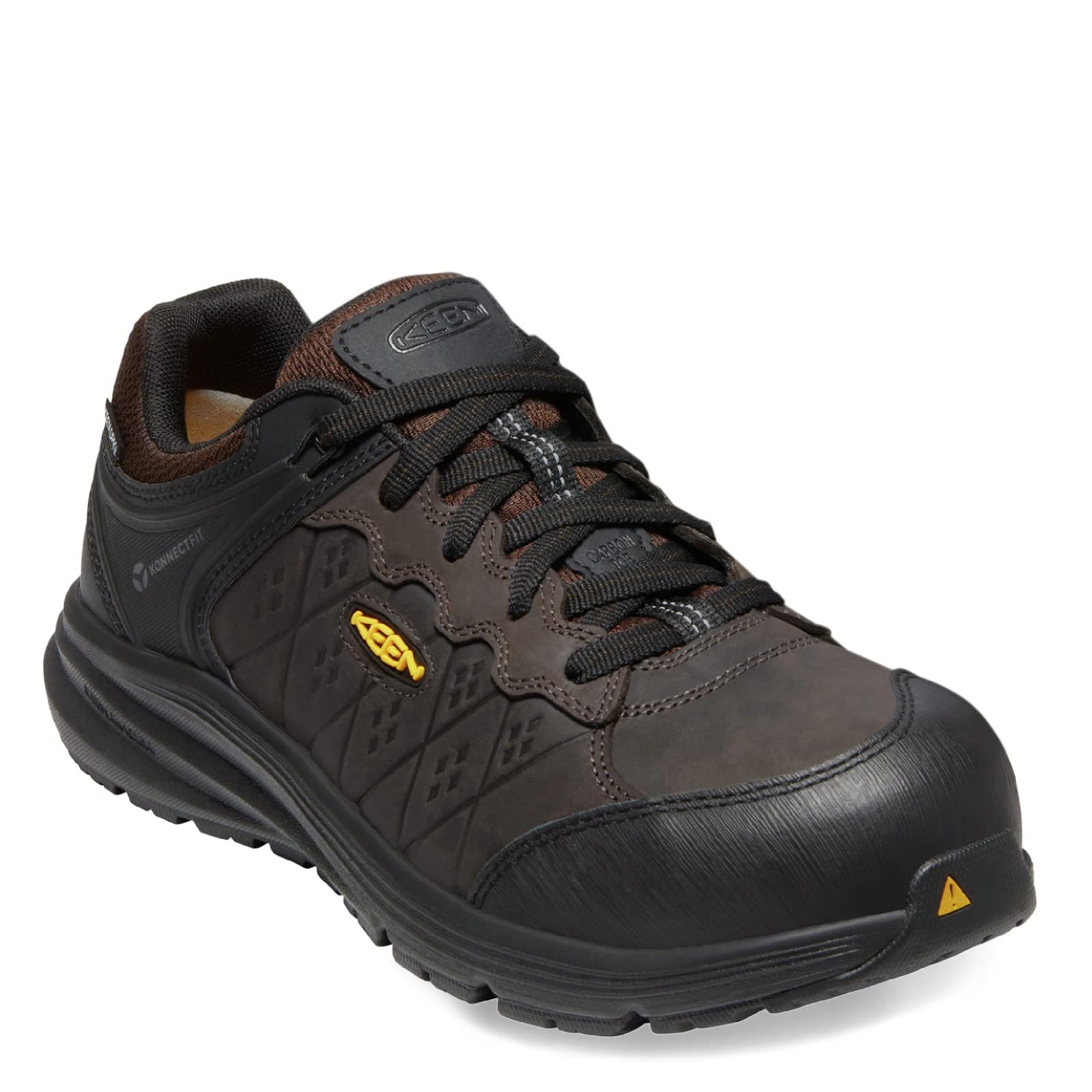 KEEN Utility Men's Vista Energy+ Low Composite Toe Waterproof Leather Industrial Work Shoes - Slip Resistant & Comfortable for Construction, Warehouse & Outdoor Jobs