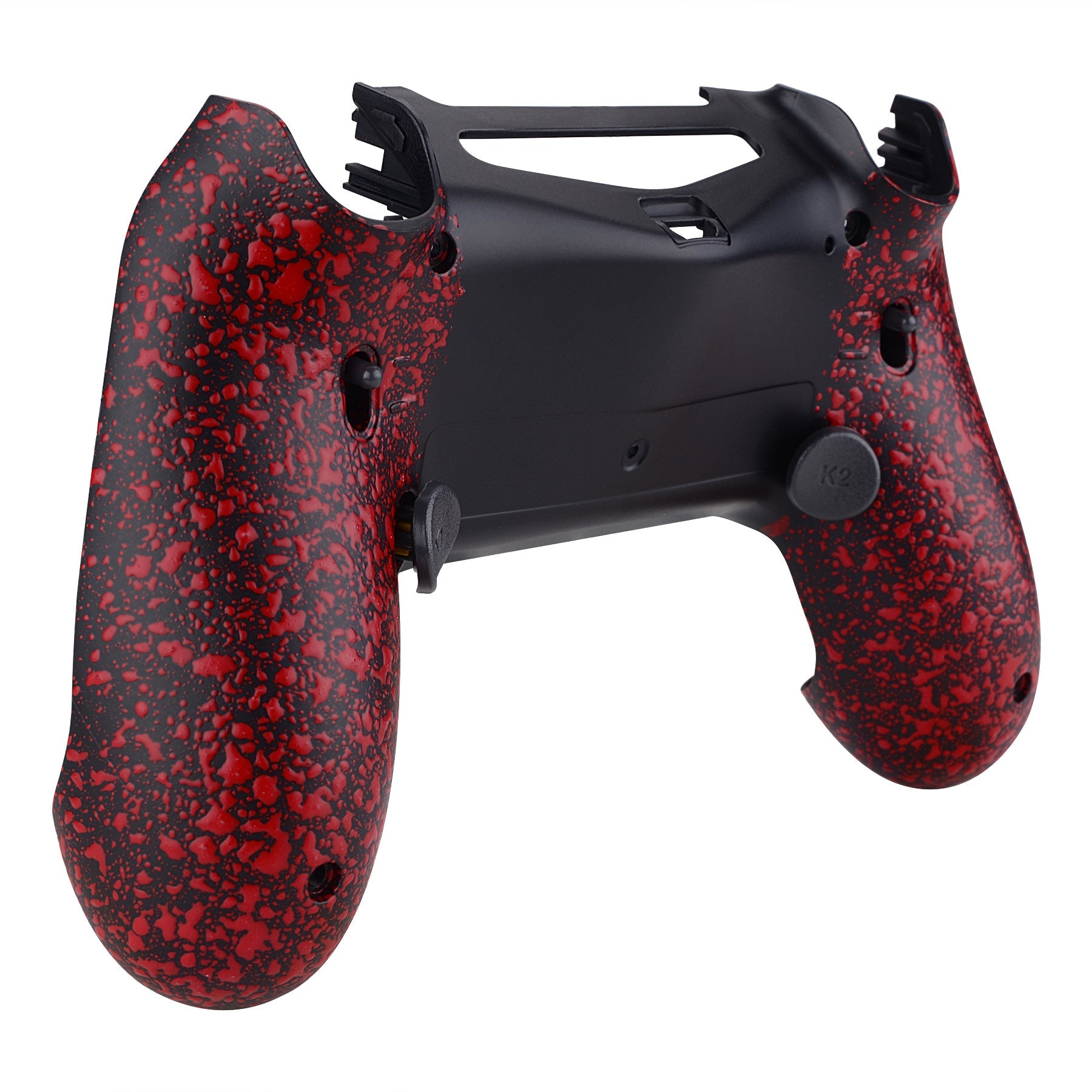 eXtremeRate Dawn 2.0 FlashShot Trigger Stop Remap Kit for PS4 Controller JDM 040/050/055 - Textured Red | Enhanced Gaming Performance for FPS & Competitive Play
