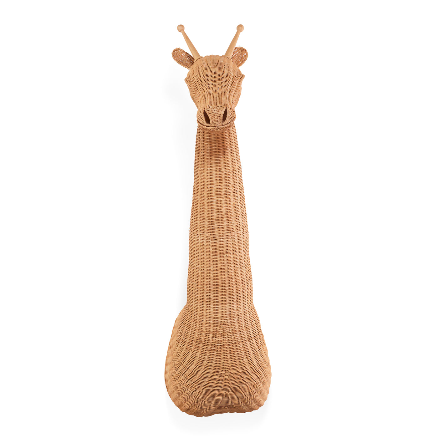 Handmade Wicker Giraffe Wall Decor - Boho Chic Home Art for Living Room, Nursery & Bedroom - Unique African Animal Themed Hanging Decor