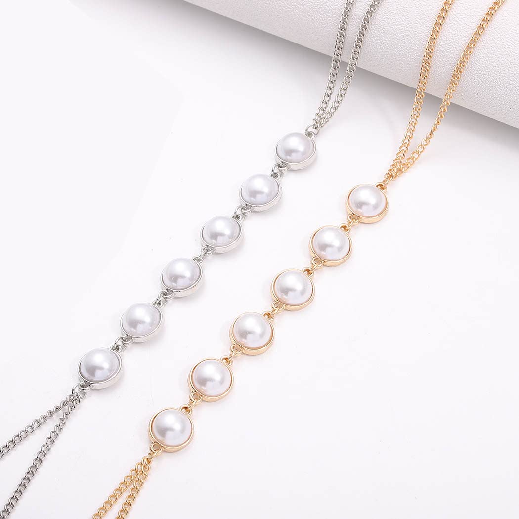 Sparkling Rhinestone Body Chains & Pearl Waist Belly Jewelry - Sexy Layered Bikini Accessories for Women | Perfect for Beach Parties, Music Festivals & Summer Vacations