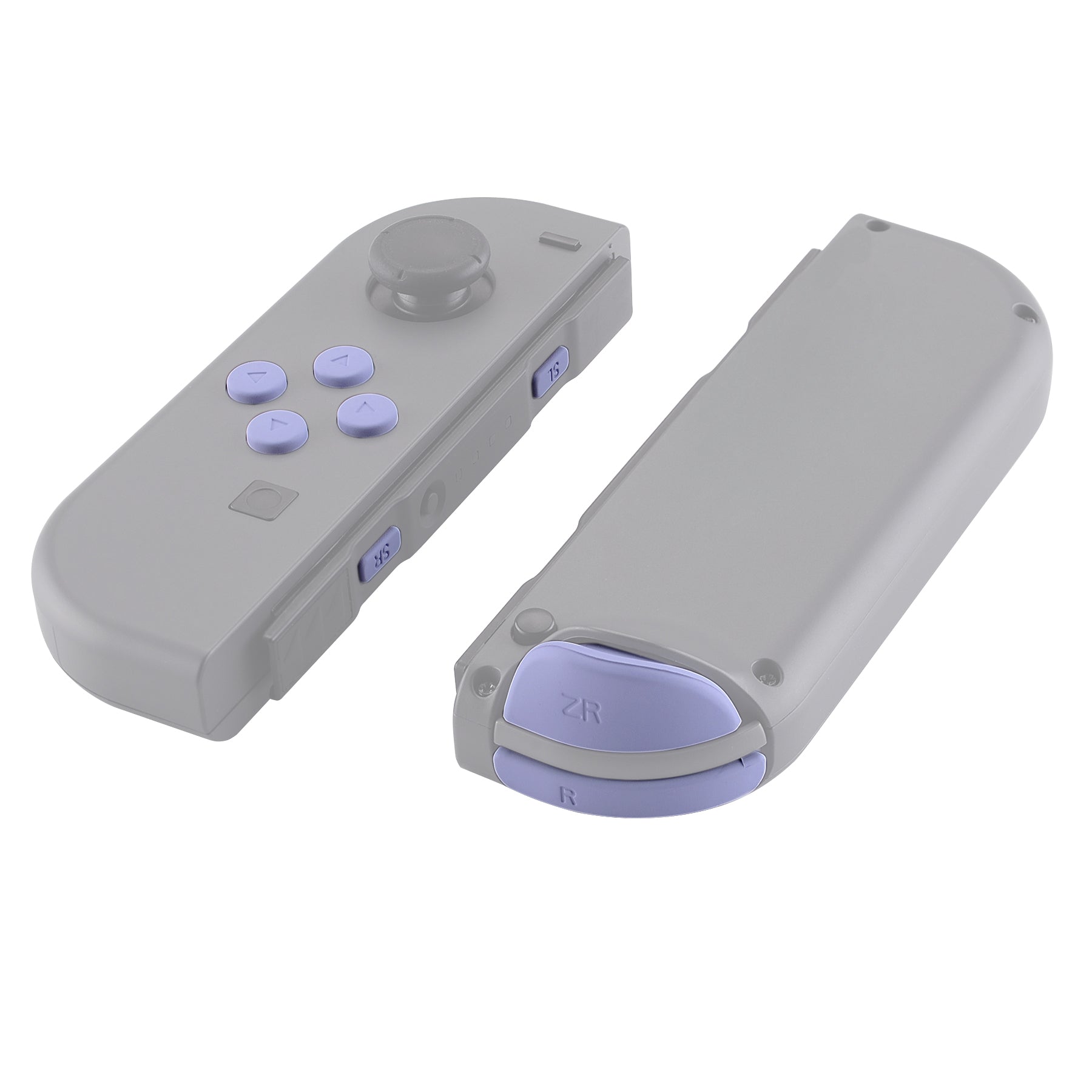 ExtremeRate Light Violet Replacement ABXY Buttons & Triggers Kit for Nintendo Switch JoyCon (OLED Included) - Full Set with Tools for DIY Repair & Customization - Perfect for Gaming, Home Use & Travel Accessories
