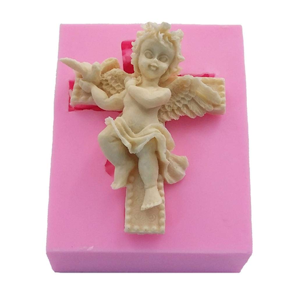 Food Grade Silicone 3D Peace Dove Angel Baby Cake Mold - Reusable for Candy, Chocolate, Soap, Candles & Fondant | Perfect for Gummy Biscuits, Sugar Craft & DIY Cake Decorating | Ideal for Birthday Parties, Baby Showers & Holiday Baking