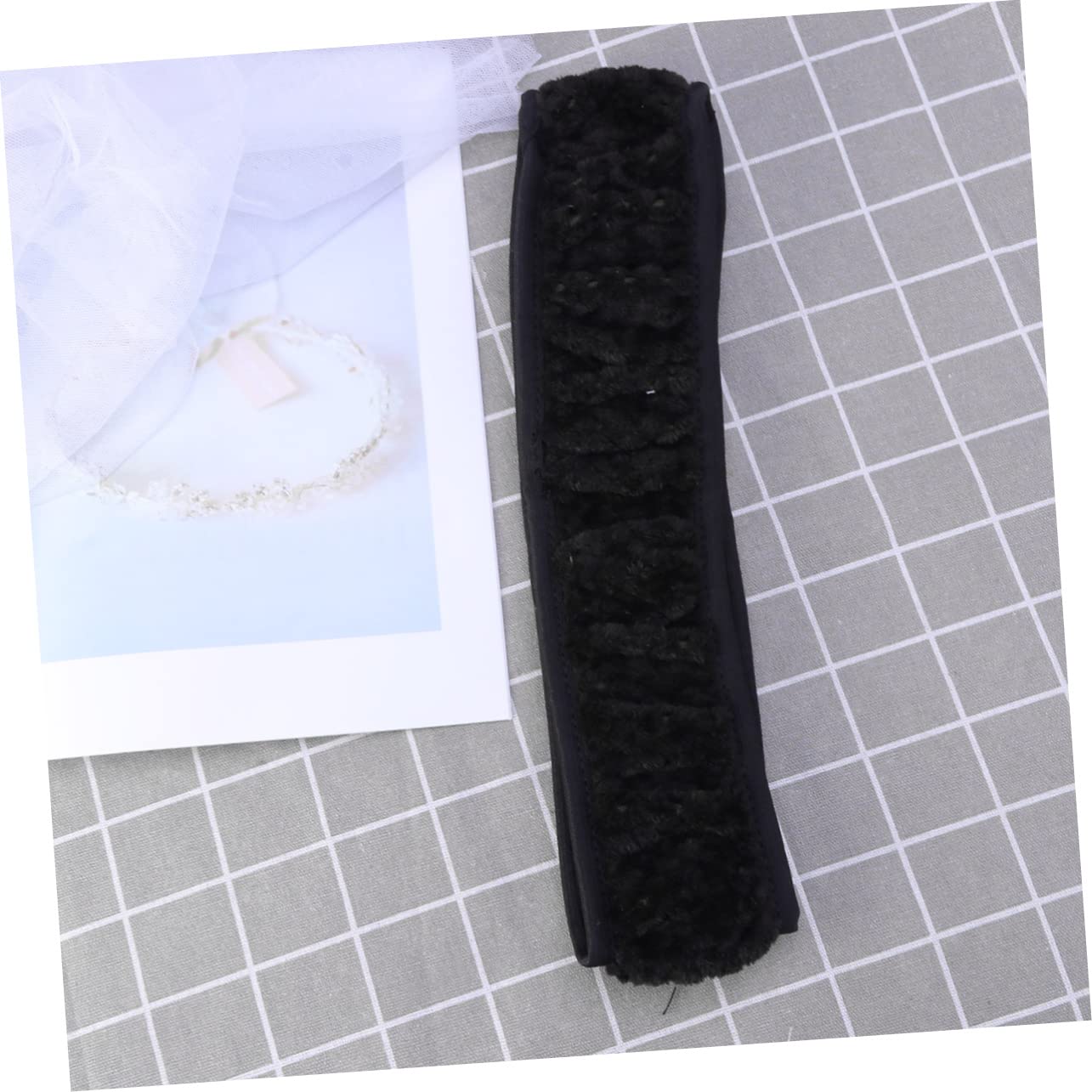 VICASKY Black Elastic Car Steering Wheel Cover 36-38cm (14-15 inches) - Stylish, Non-Slip, Easy to Install for Comfort & Safety - Perfect for Daily Commute, Road Trips & Winter Driving
