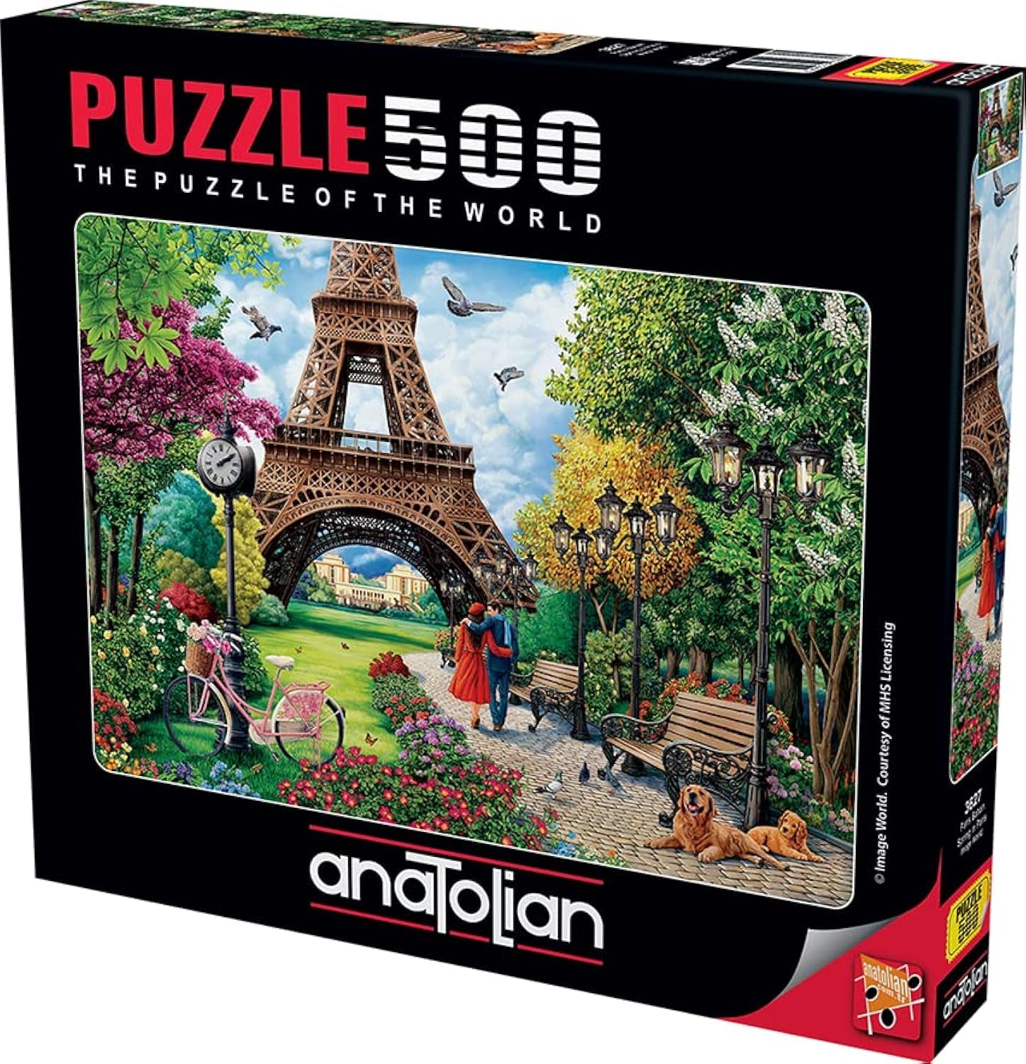 Anatolian Puzzle - Spring in Paris 500 Piece Jigsaw Puzzle #3627 | Beautiful European Landscape Art for Adults & Teens | Perfect for Family Game Night, Relaxation & Home Decor
