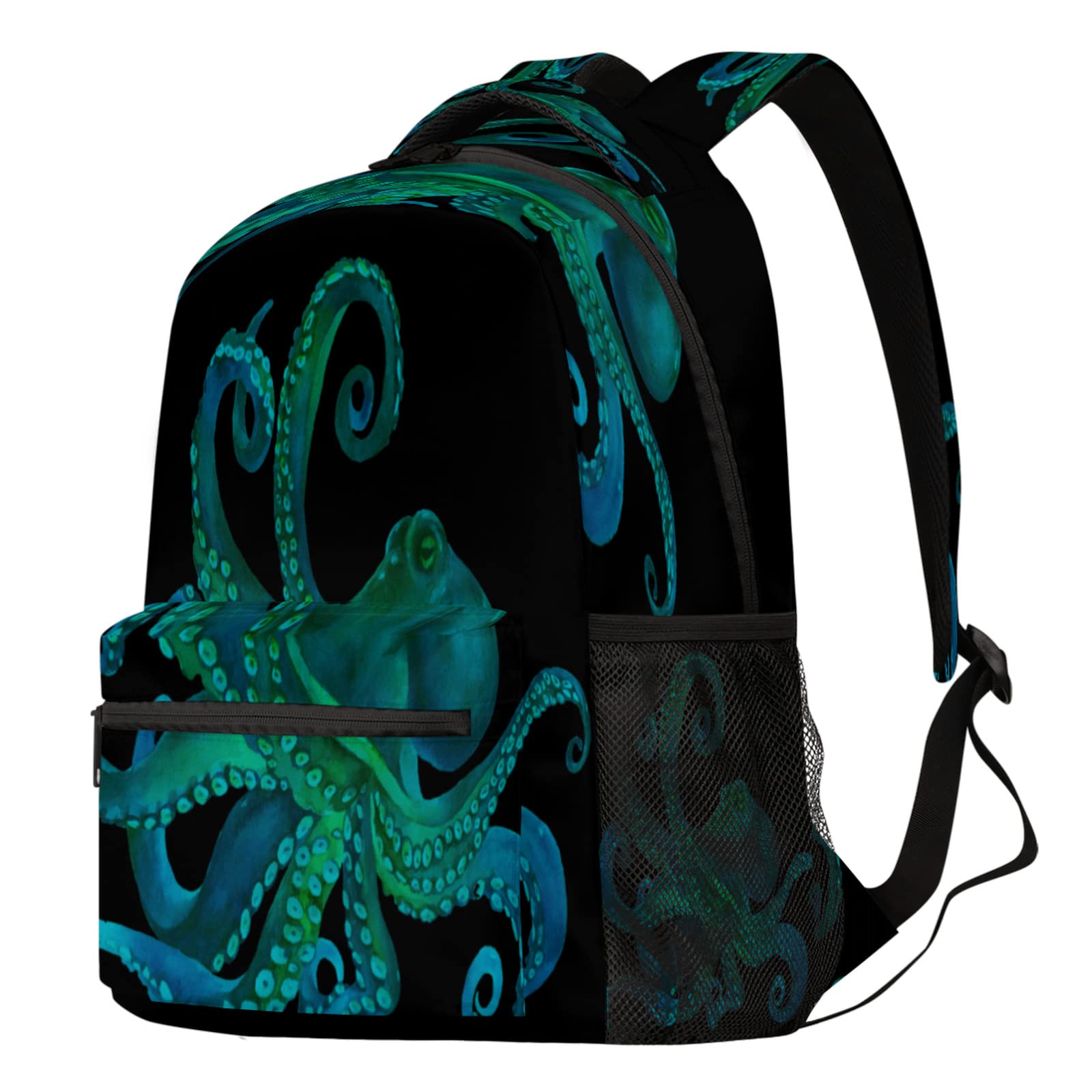 Pardick Waterproof Laptop Backpack - Durable Octopus Pattern School Bag with Adjustable Straps for College, Travel, Hiking & Camping | Perfect for Students, Commuters & Outdoor Adventures