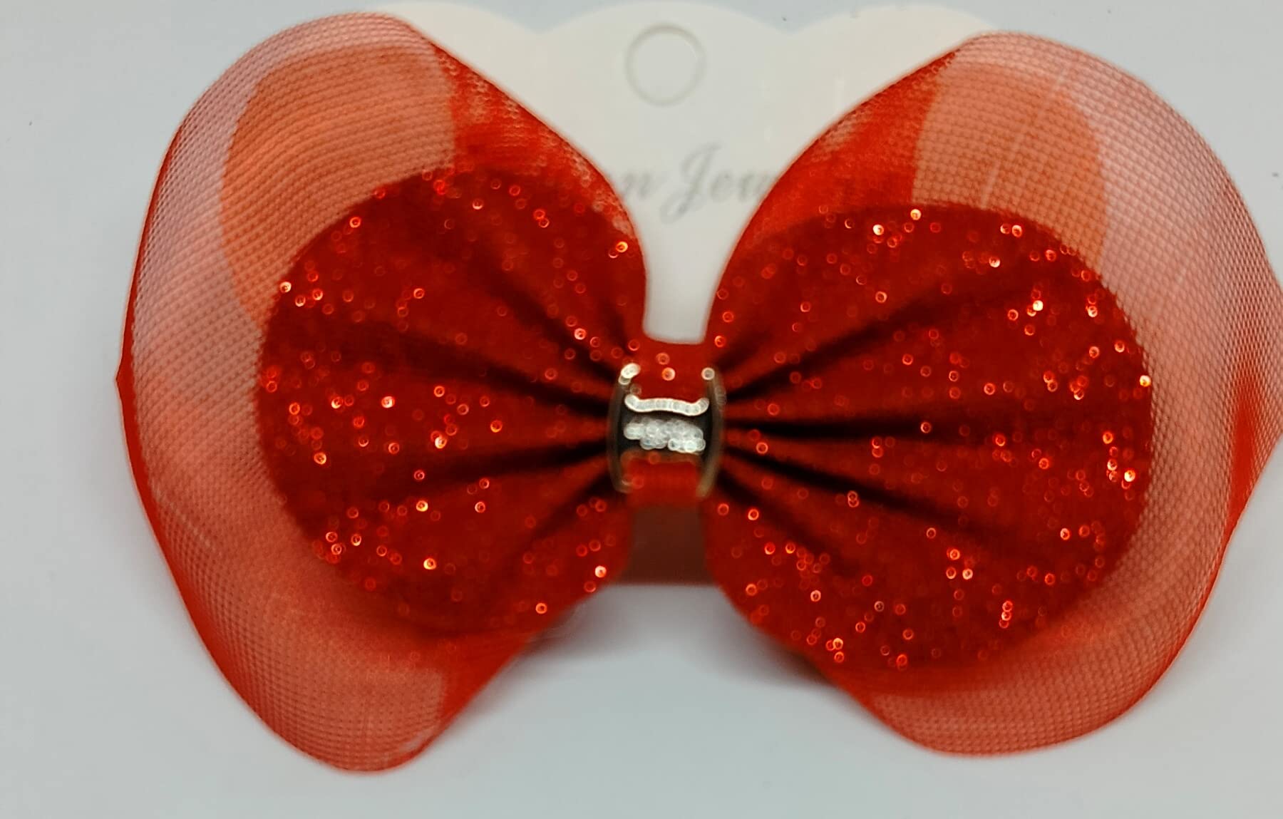 Golden Lion Big Bow Glitter Sparkle Hair Clips for Girls (6-Piece Set) | Soft Baby Hair Accessories | Comfortable & Stylish Hair Pins for Toddlers | Cute Hair Bows for Baby Girls | Perfect for Parties, Photos & Everyday Wear