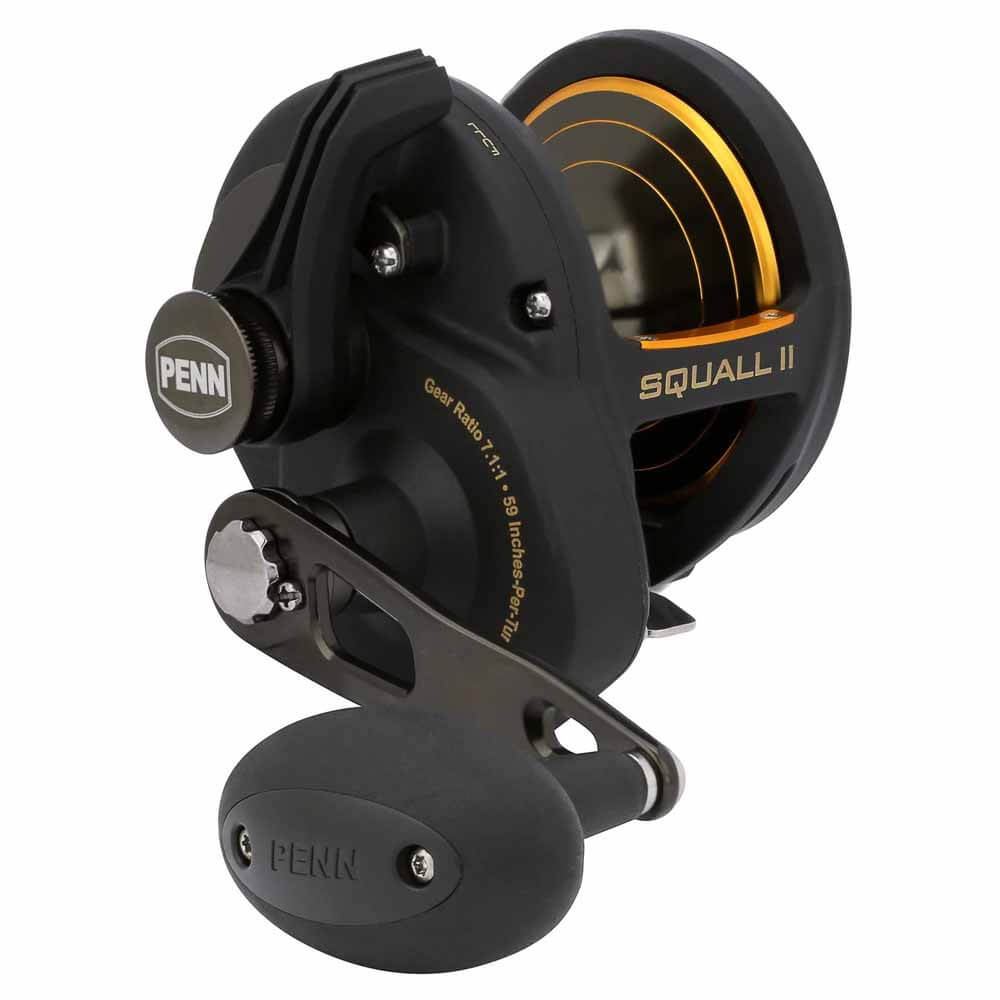 Penn Squall II Lever Drag Reel - High Performance Saltwater Fishing Reel for Offshore & Big Game Fishing | Durable & Smooth Drag System | Perfect for Tuna, Marlin & Deep Sea Fishing