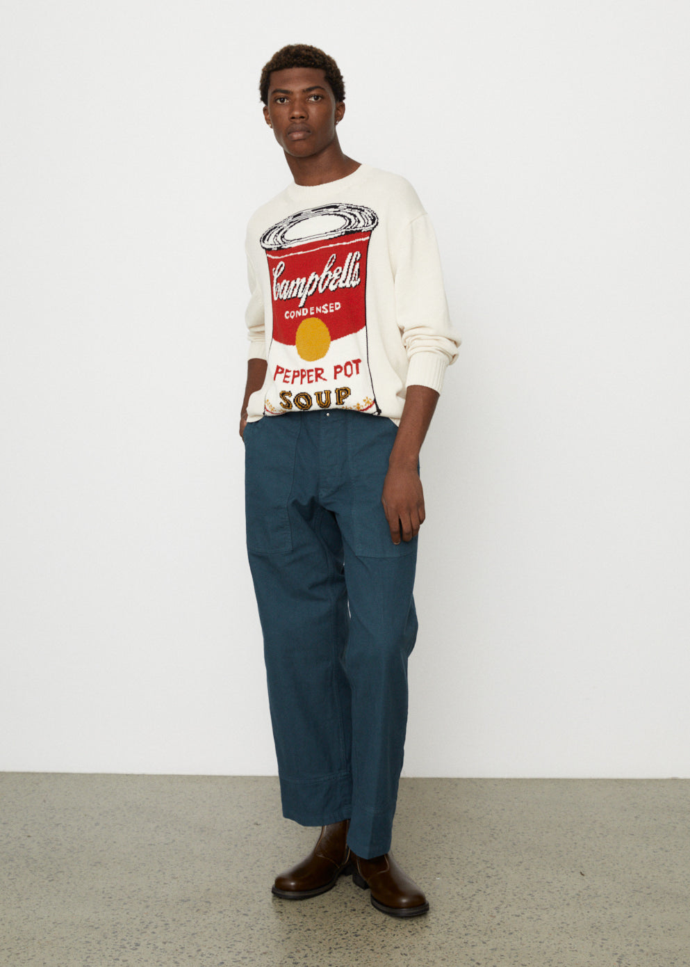 Andy Warhol Pop Art Intarsia Knit Sweater - Vintage Inspired Colorful Pullover for Women & Men - Perfect for Art Lovers, Casual Wear & Unique Gifts