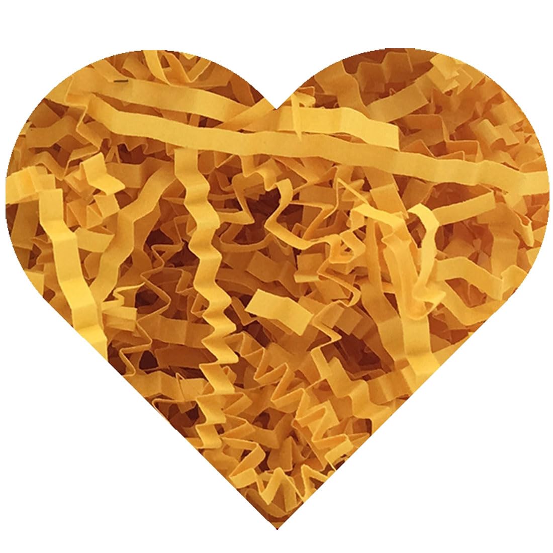 Colorful Crinkle Paper Shreds for Gift Wrapping - 1/2 LB Orange Crinkle Cut Filler for Gift Boxes, Easter Baskets, Party Decorations & Craft Projects - Premium Shredded Paper Filler for Packaging & Present Wrapping