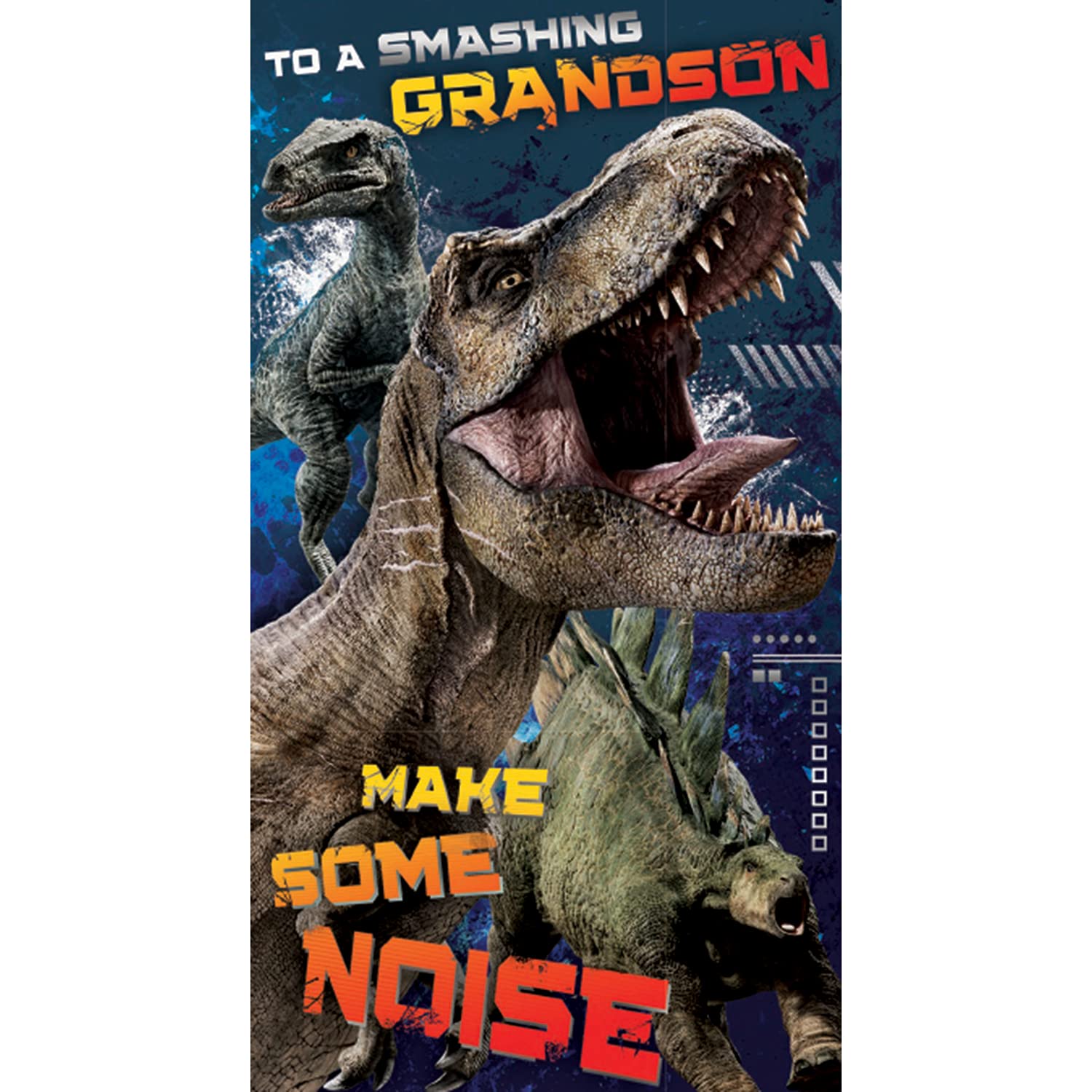 Jurassic World Grandson Birthday Card - JW012 for Kids & Collectors