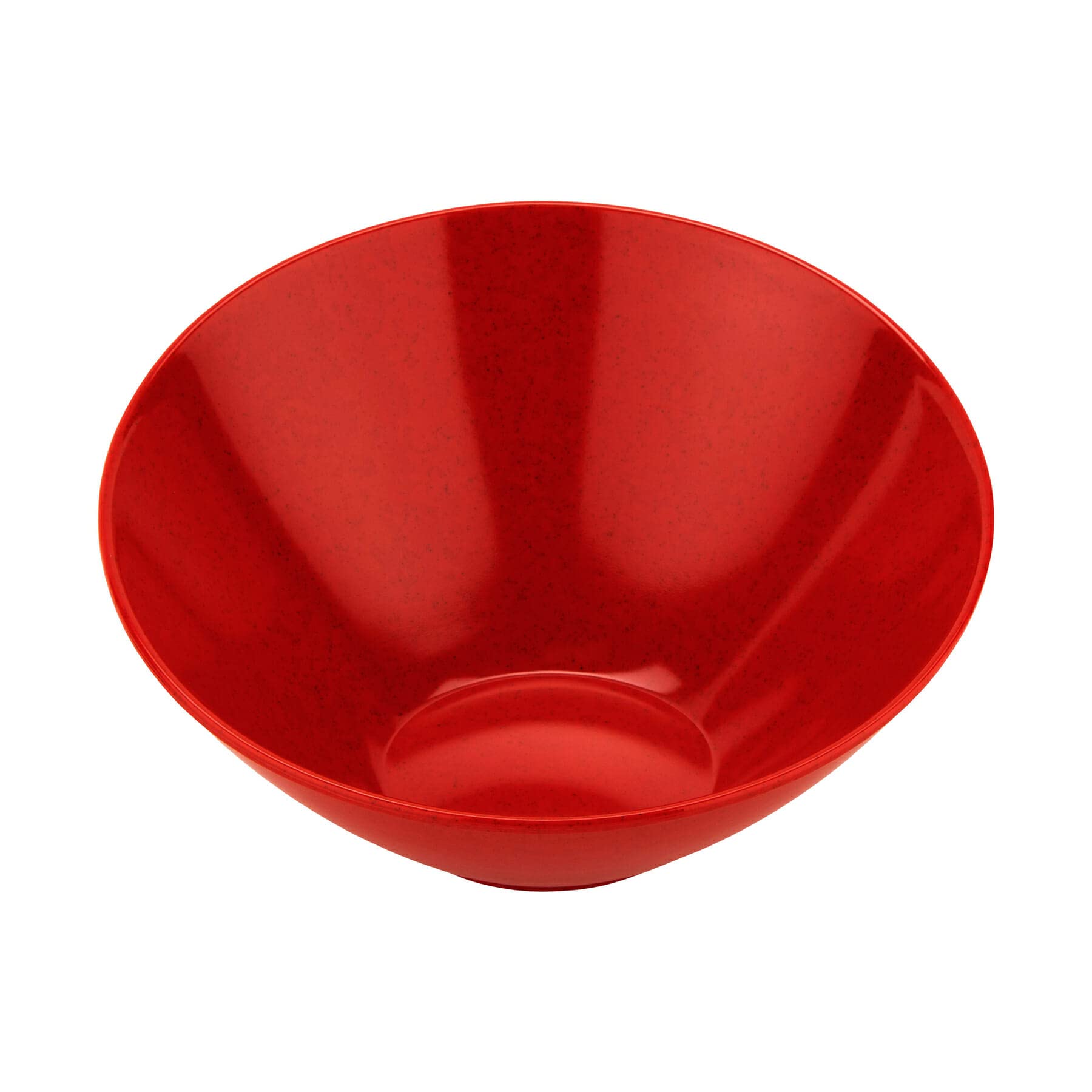 G.E.T. B-789-RSP 10-Inch Red Angled Cascading Serving Bowl - Perfect for Salads, Snacks, Pasta, Fruits & Appetizers - 1 Quart Capacity - Ideal for Parties, Dinnerware & Kitchen Decor