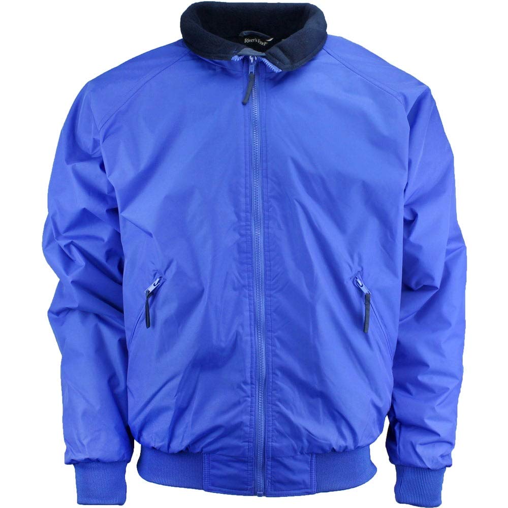 Men's Bomber Jacket - Lightweight Athletic Windbreaker for Running & Outdoor Activities - Blue