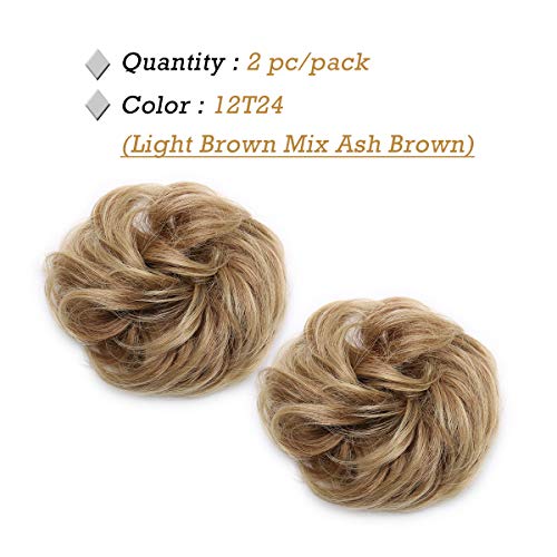 Messy Bun Hair Extension for Curly Hair - Clip-in Updo Hairpiece for Women | Perfect for Weddings, Parties & Everyday Styling