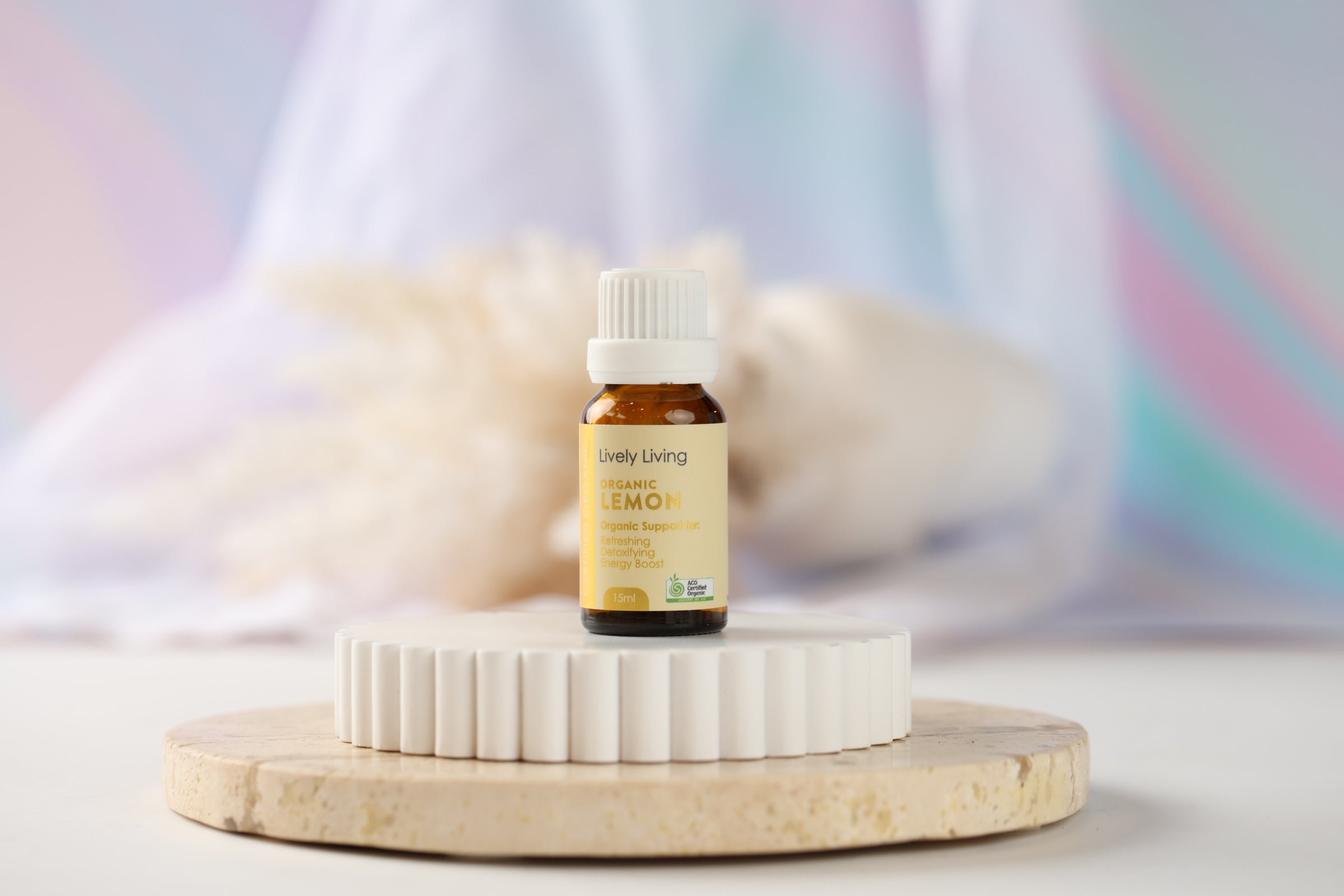 Organic Lemon Essential Oil 15ml - USDA Certified, Pure & Natural for Aromatherapy, Diffusers & DIY Skincare