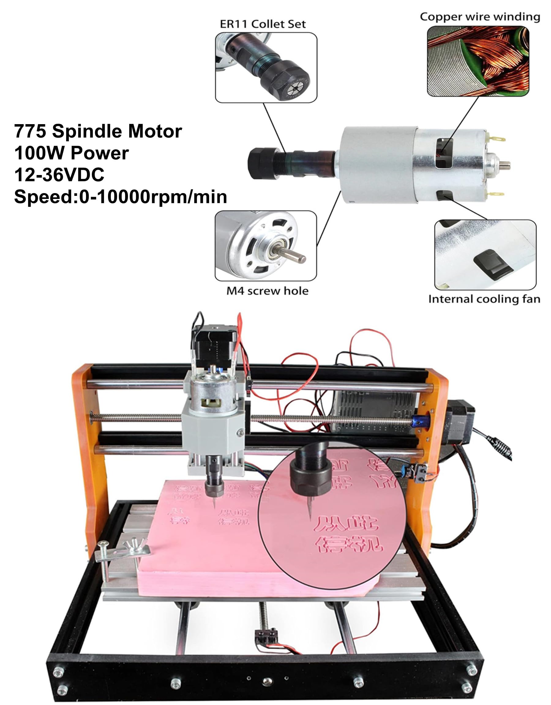 CNCTOPBAOS 3018-PRO CNC Router Machine Kit with Limit Switches & Emergency Stop | DIY Mini 3-Axis Milling Machine for Wood, Acrylic, PVC & PCB Engraving | GRBL Control | Perfect for Hobbyists, Woodworking & DIY Projects