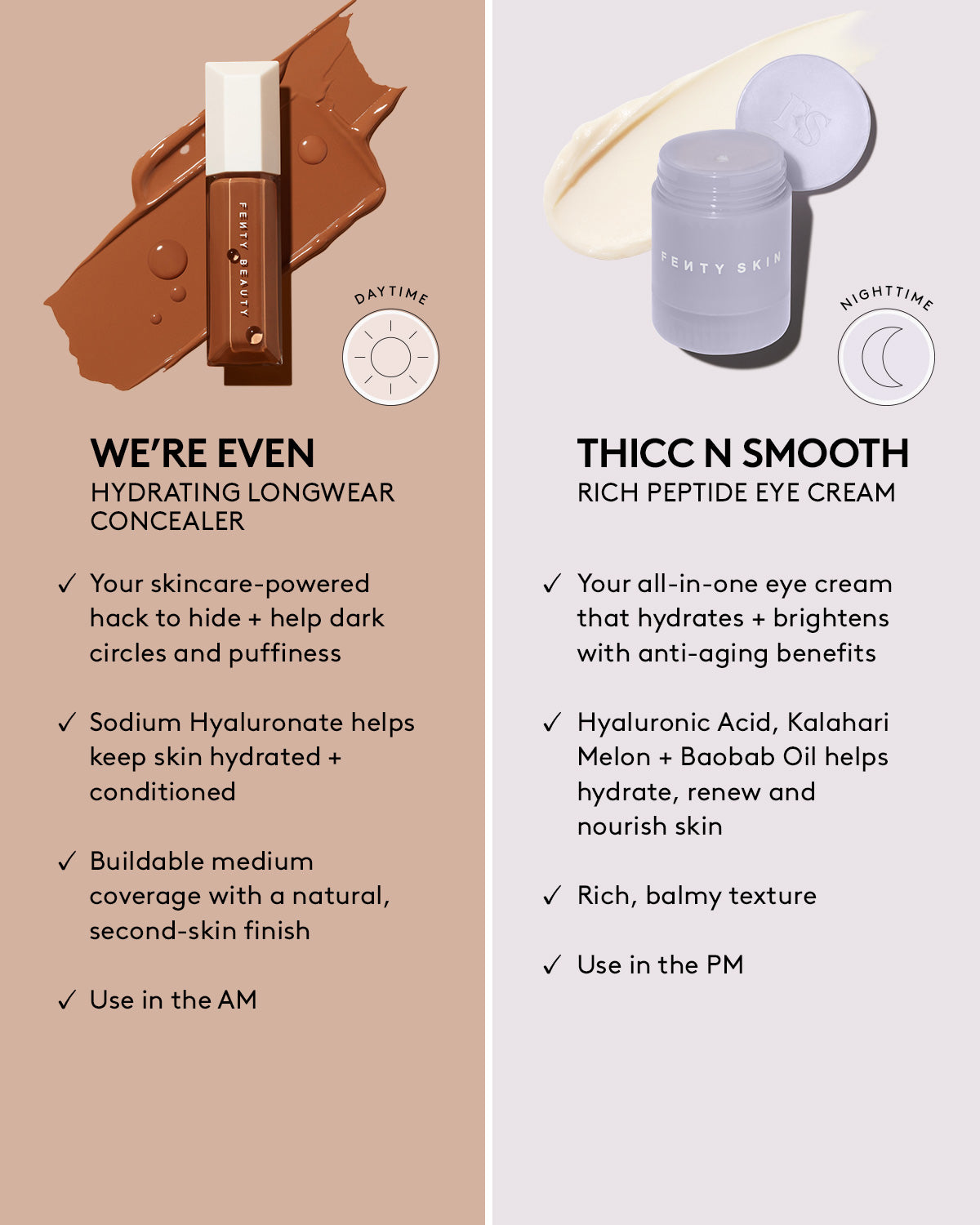 Conceal N Recover Day & Night Eye Cream - Dark Circle Treatment for Puffy Eyes - Perfect for Daytime Hydration & Overnight Repair