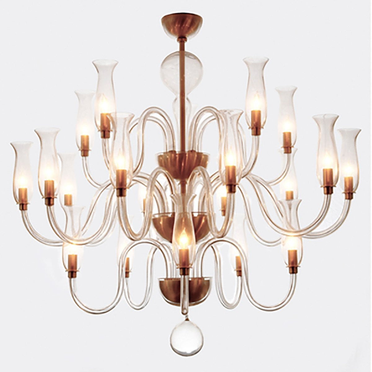Venti Luce Crystal Chandelier - Modern Luxury Ceiling Light Fixture for Dining Room, Living Room & Bedroom | Elegant Home Decor Lighting
